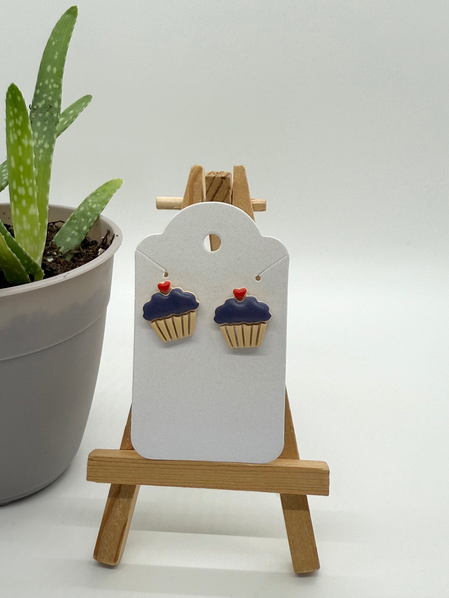 Cupcakes - Polymer Clay Studs