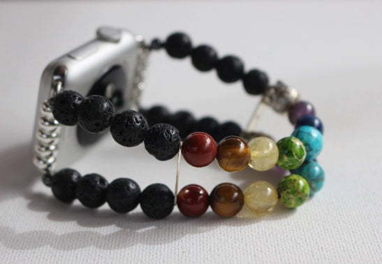 Chakra Energy Bracelet Watch Band for Apple Watch - Yoga & Meditation Mala Stones