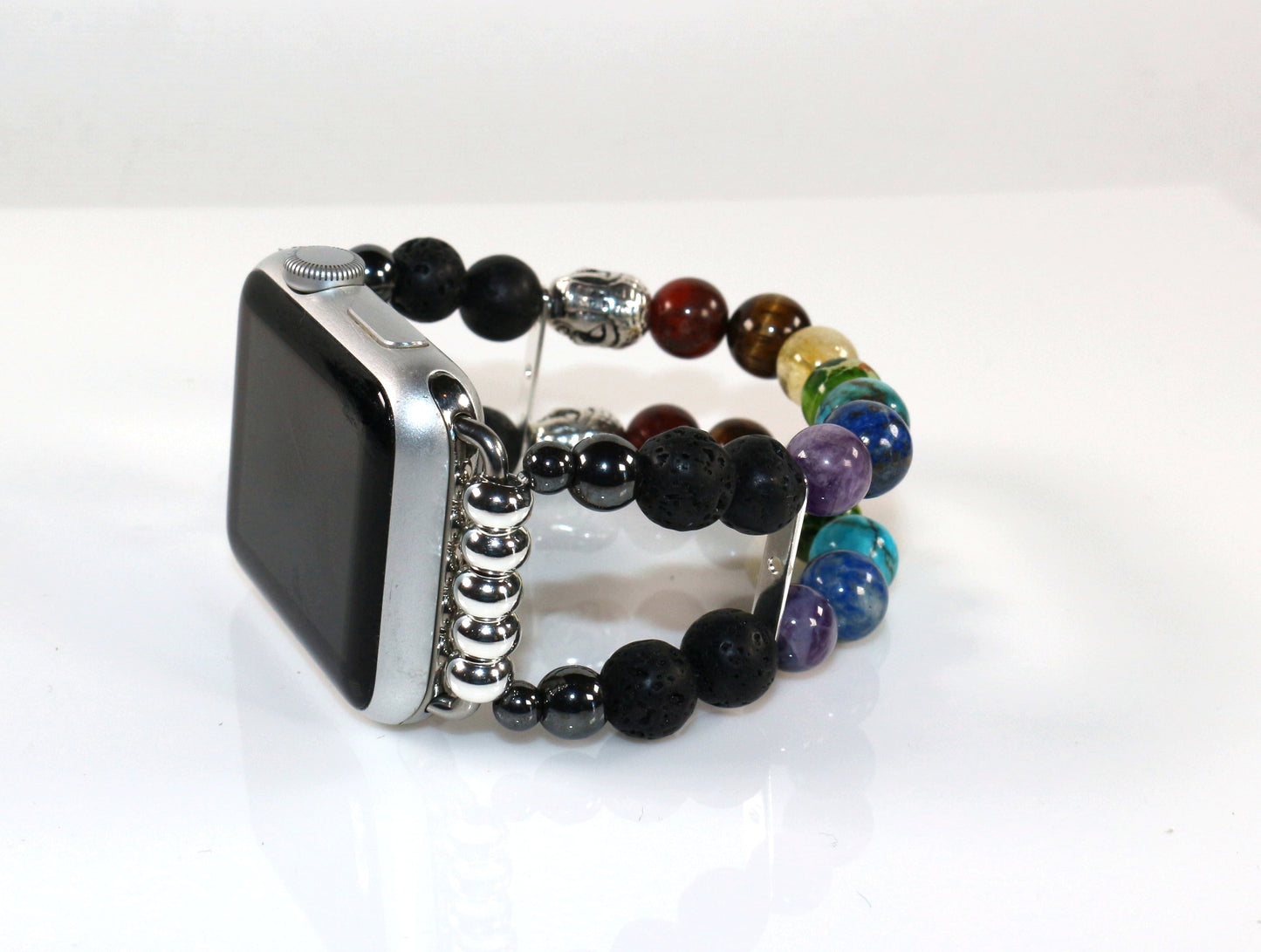 Chakra Energy Bracelet Watch Band for Apple Watch - Yoga & Meditation Mala Stones