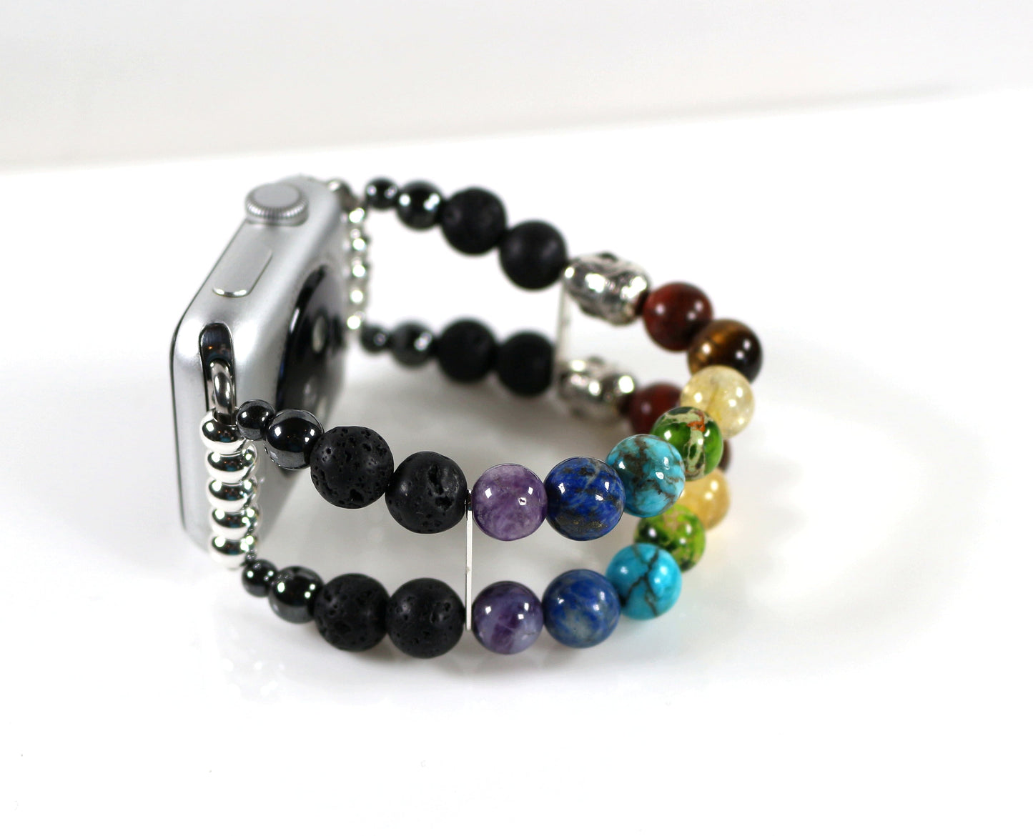 Chakra Energy Bracelet Watch Band for Apple Watch - Yoga & Meditation Mala Stones