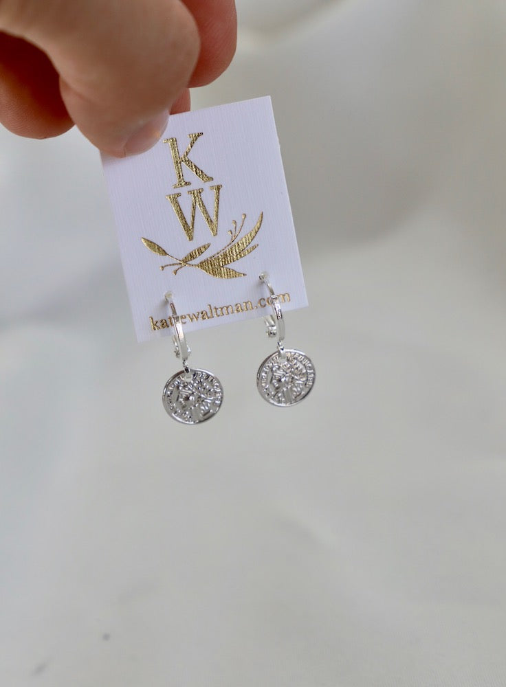 PETITE COIN HUGGIE EARRINGS - Concordia Style Boutique