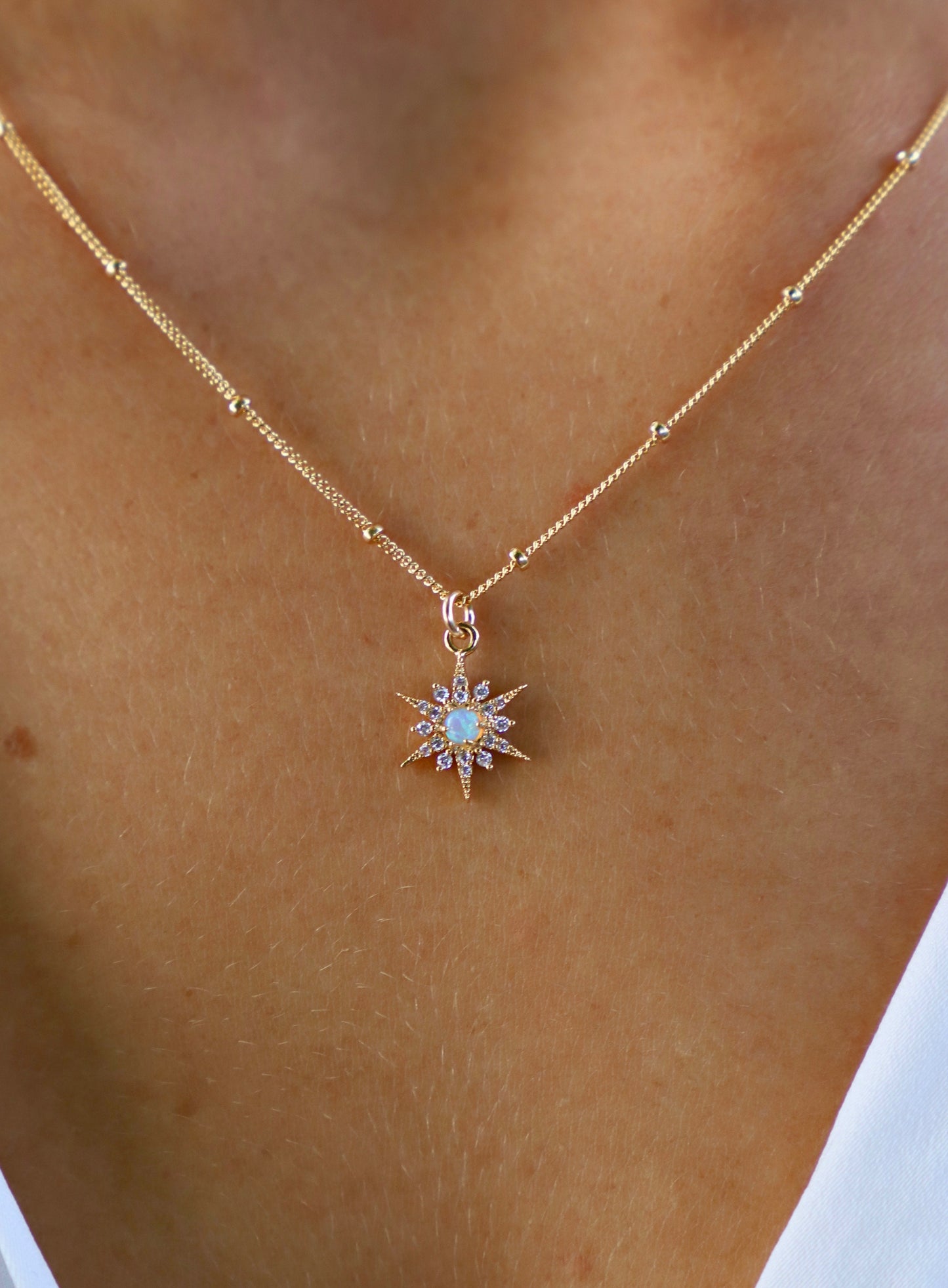 OPAL STARBURST NECKLACE - Concordia Style Boutique
