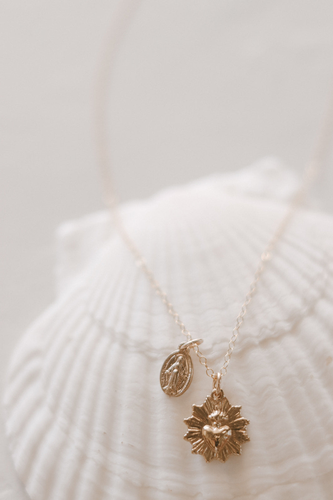 The Little Sacred Heart® and Miraculous Medal Necklace