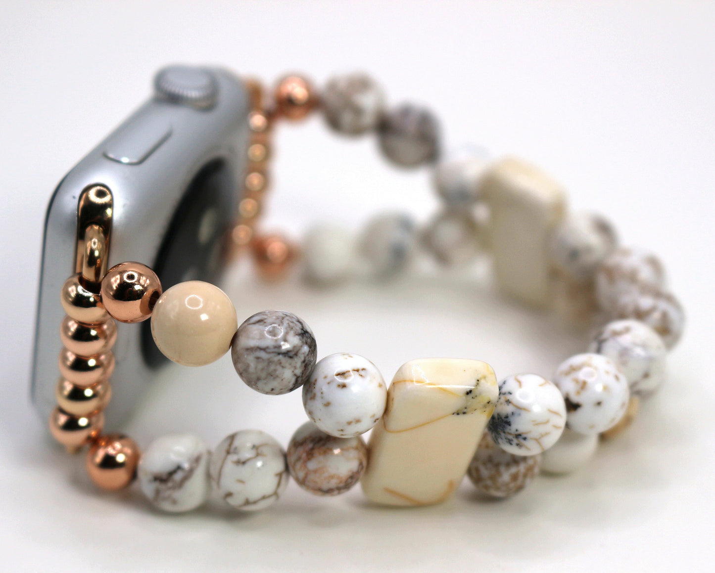 White Magnesite Bracelet Watch Band for Apple Watch