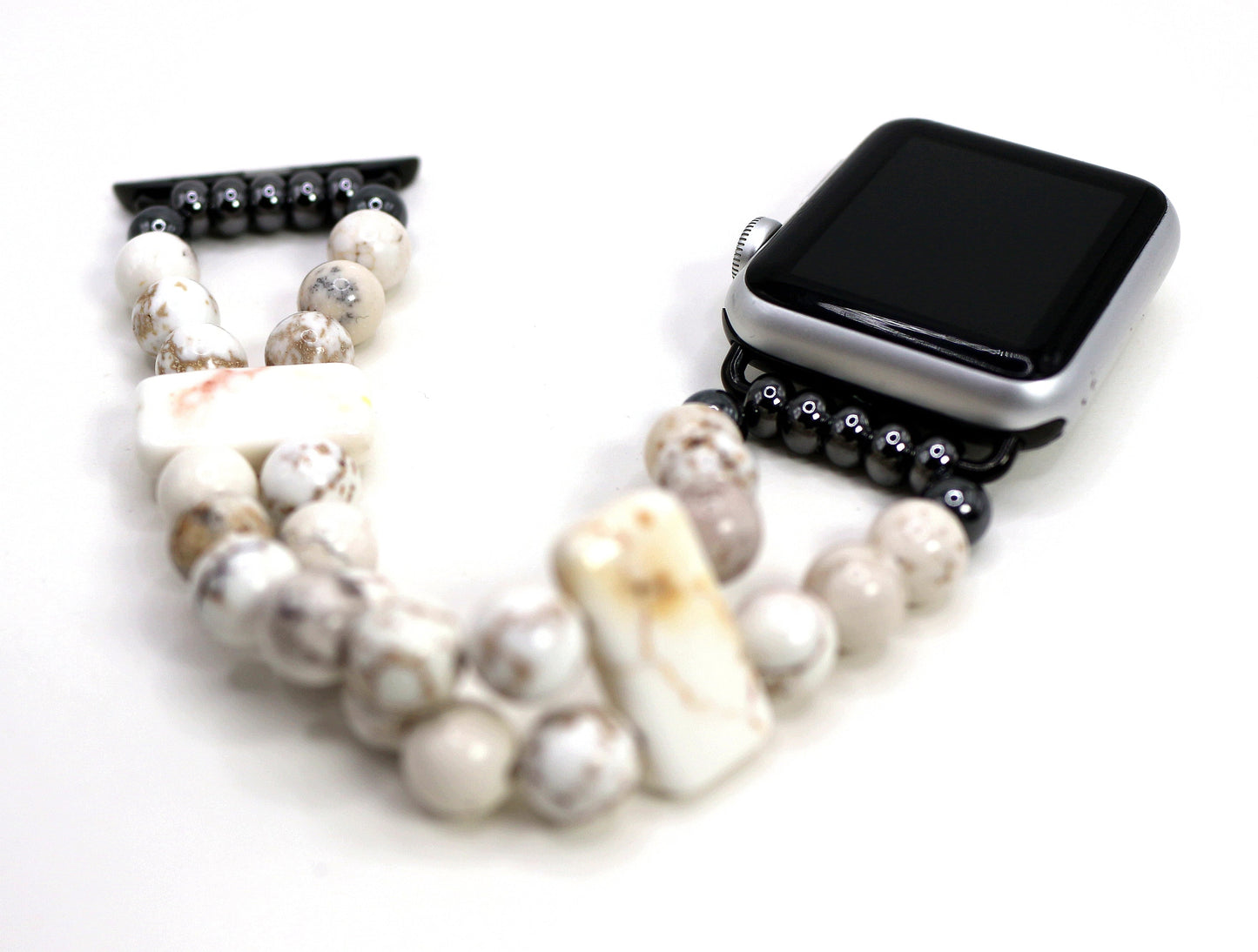 White Magnesite Bracelet Watch Band for Apple Watch