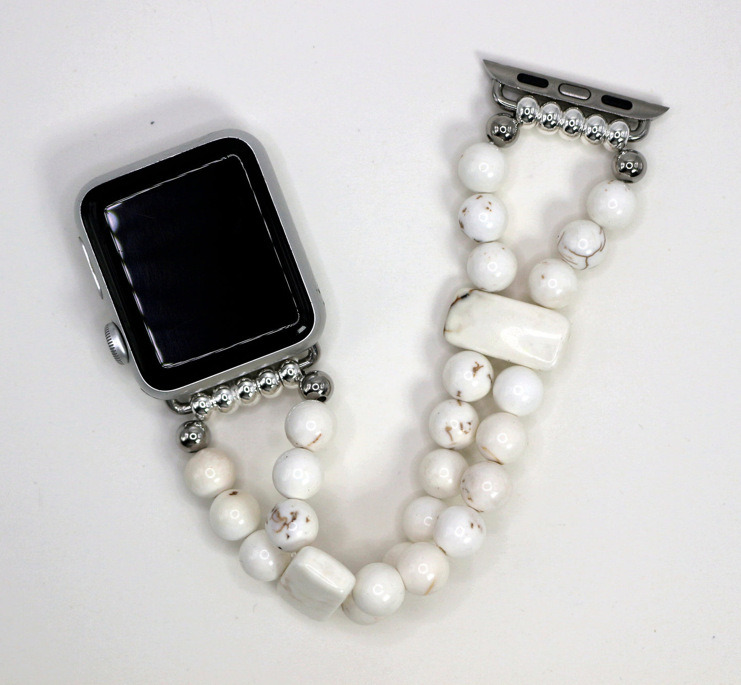 White Magnesite Bracelet Watch Band for Apple Watch