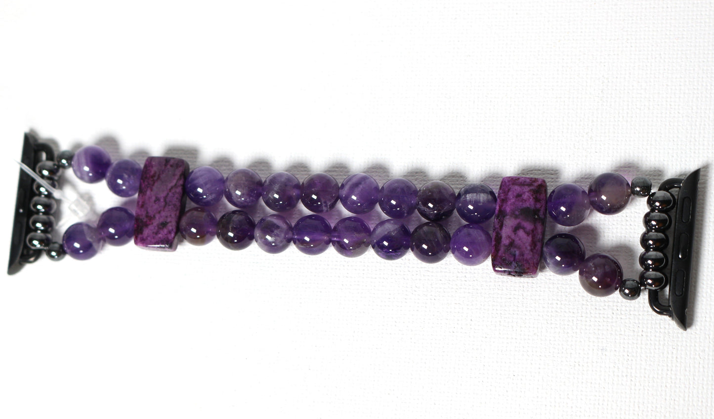 Amethyst and Crazy Lace Agate Bracelet Watch Band for Apple Watch