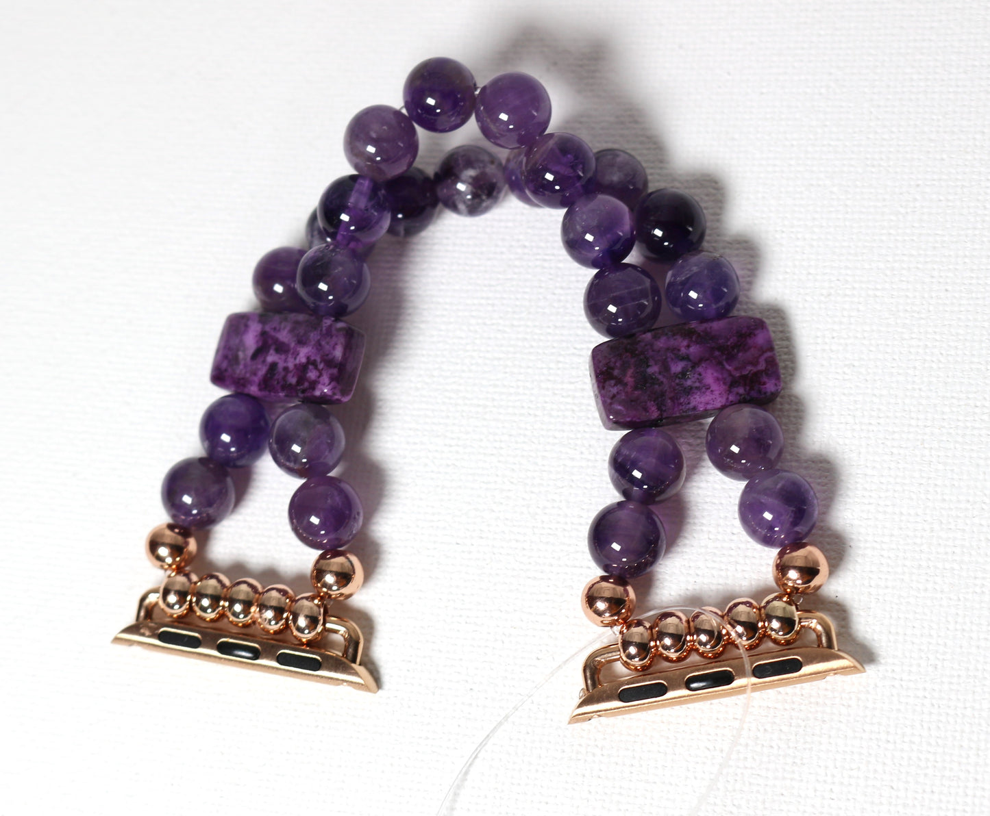 Amethyst and Crazy Lace Agate Bracelet Watch Band for Apple Watch