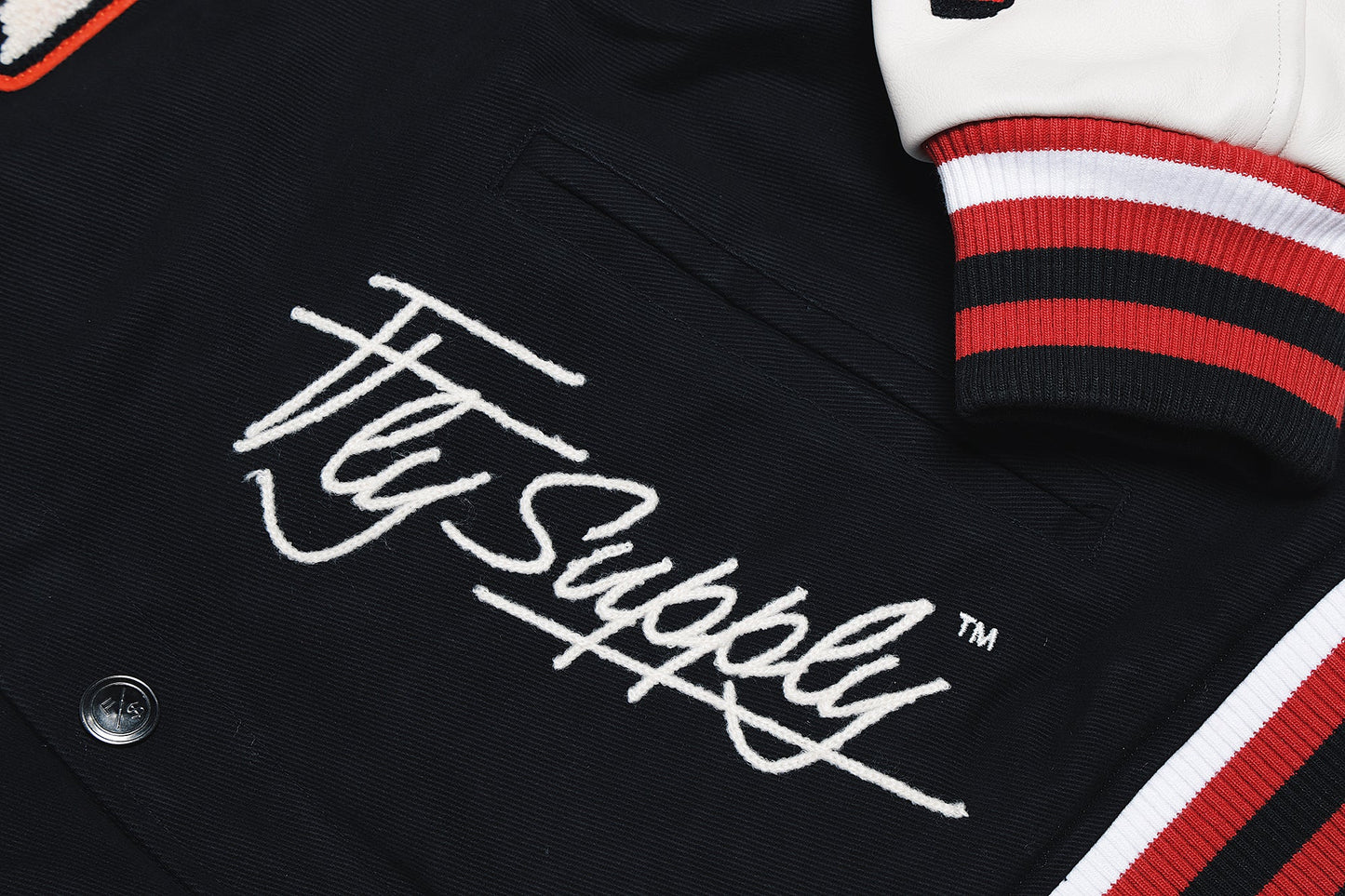 Manifest Varsity Jacket (Black) - Concordia Style Boutique