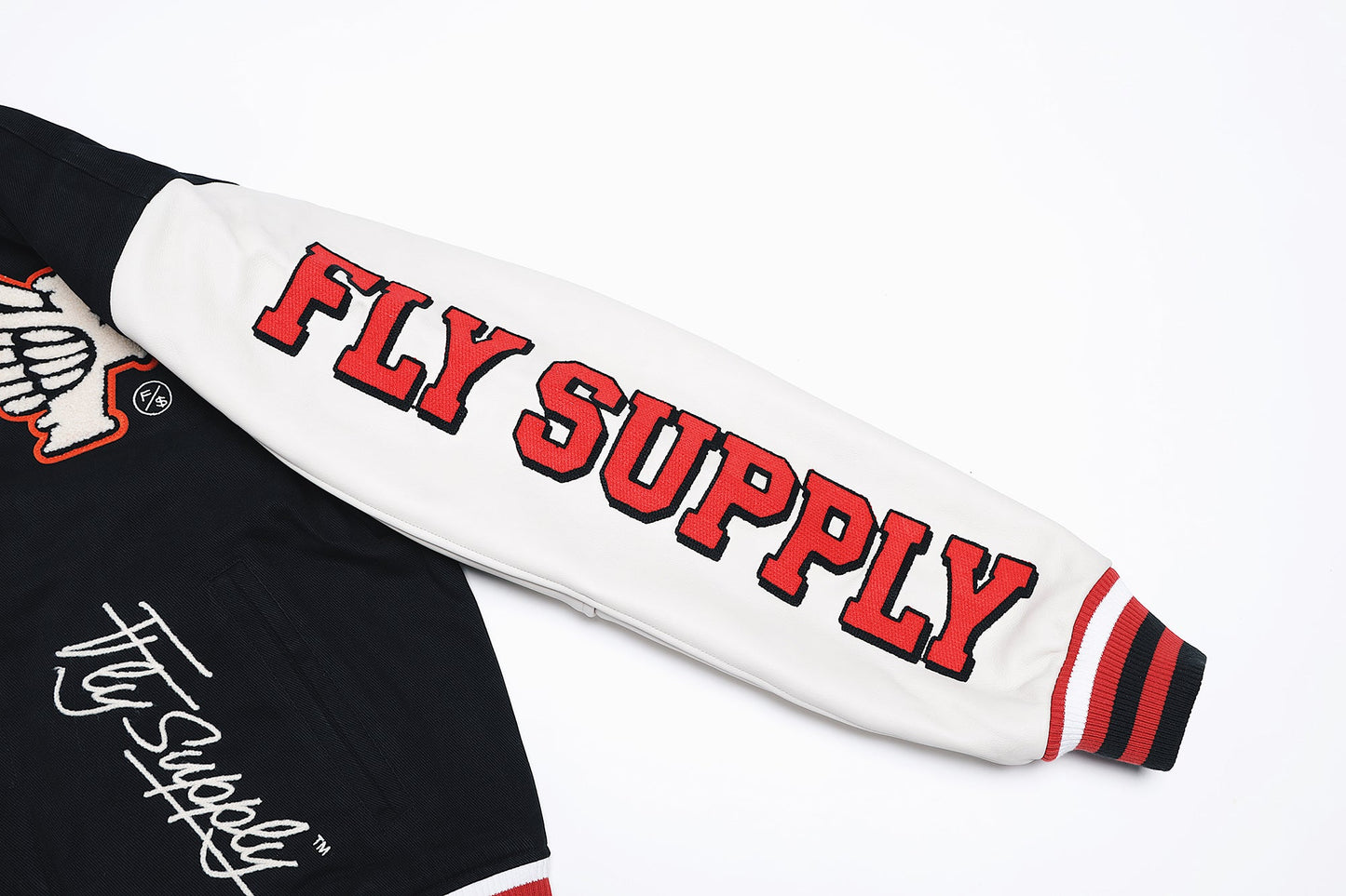 Manifest Varsity Jacket (Black) - Concordia Style Boutique