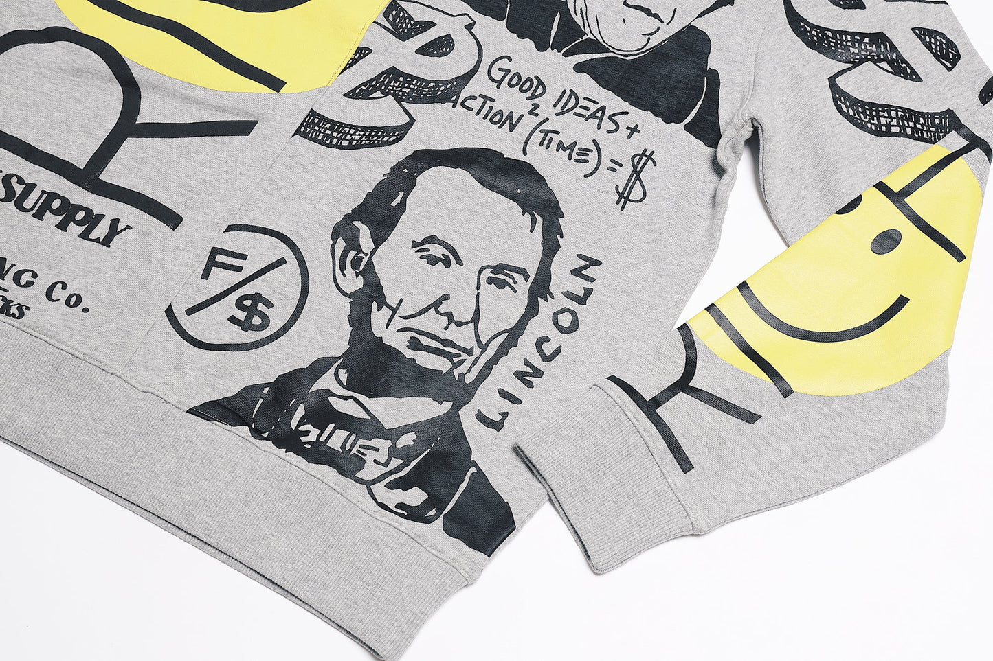 New Rich Crewneck Sweater (Heather Grey) - Concordia Style Boutique