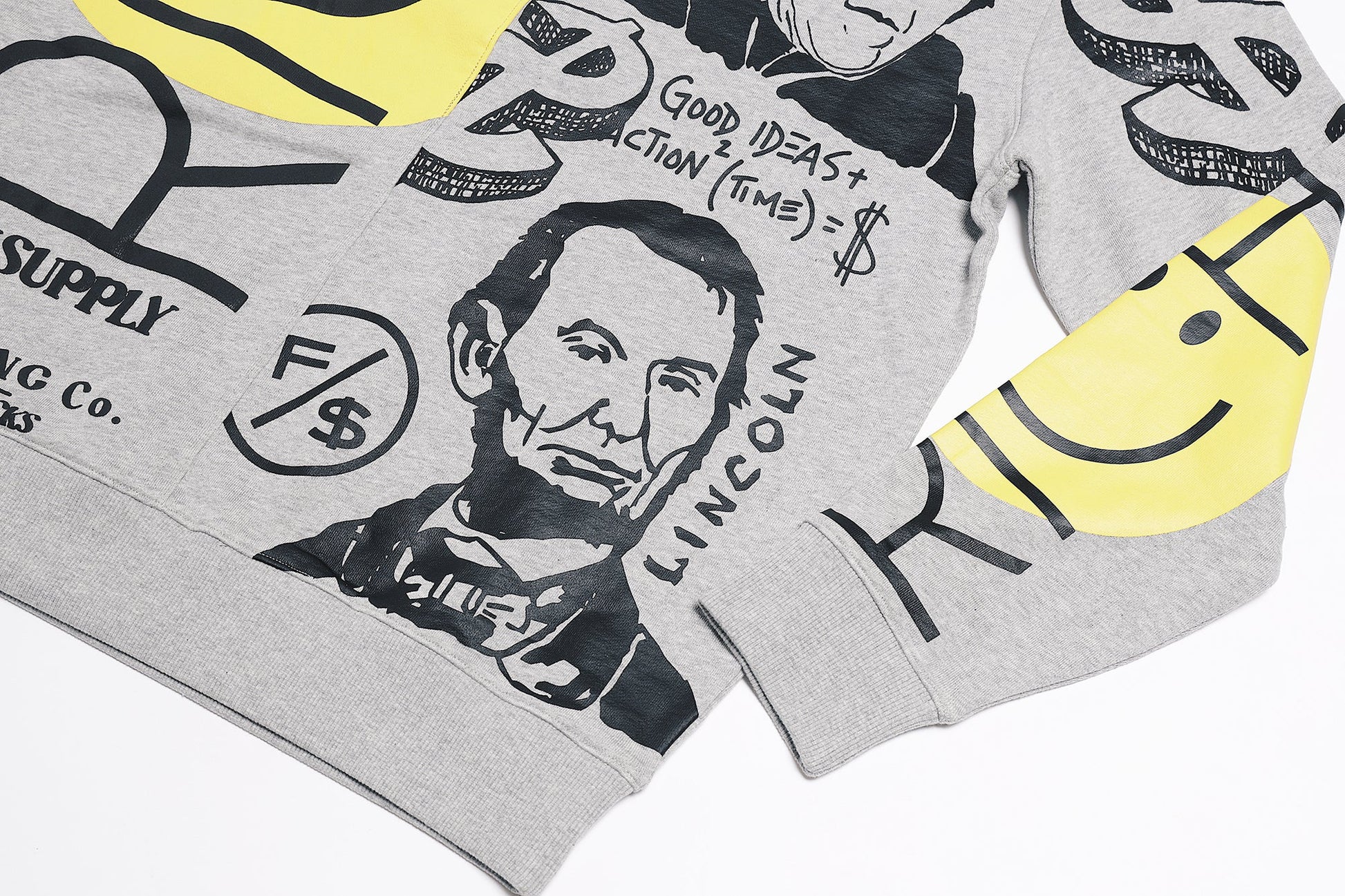 New Rich Crewneck Sweater (Heather Grey) - Concordia Style Boutique