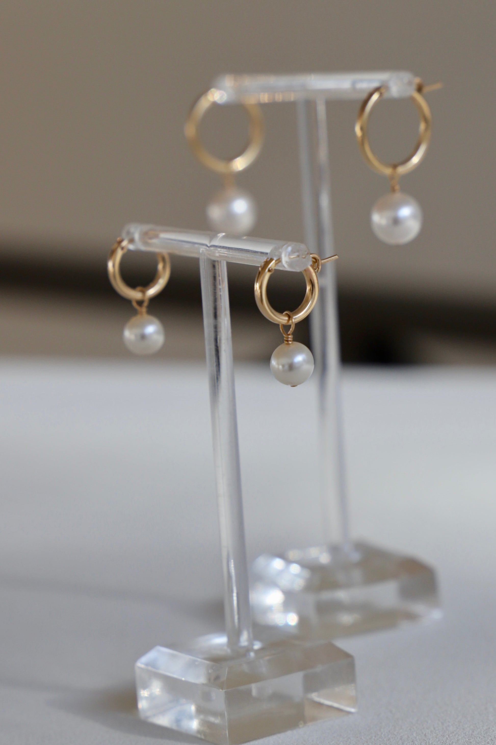 AUDREY PEARL HOOP EARRINGS - Concordia Style Boutique