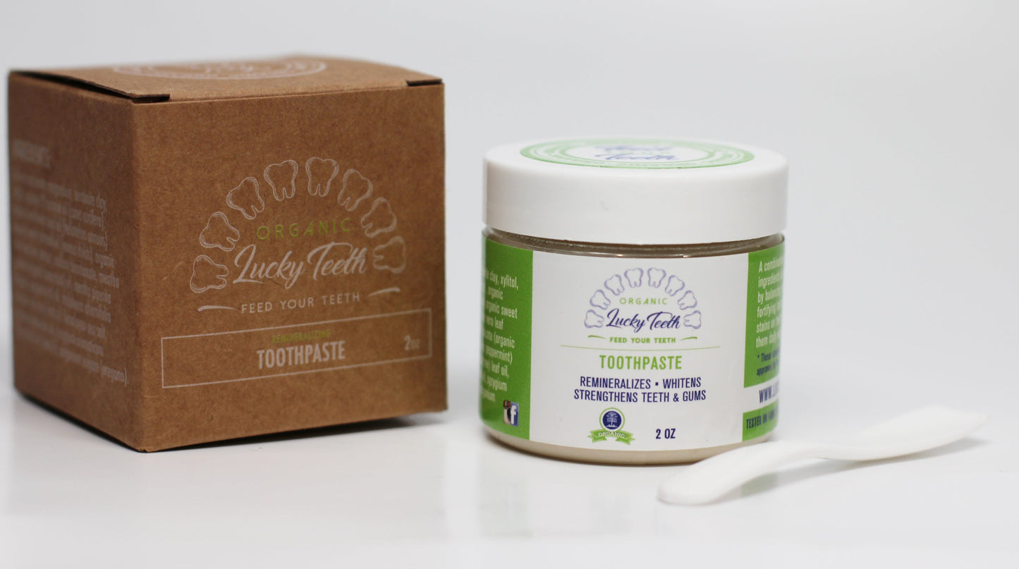 Natural Toothpaste 2oz - Remineralizing and Fortifying Toothpaste For Teeth and Gums