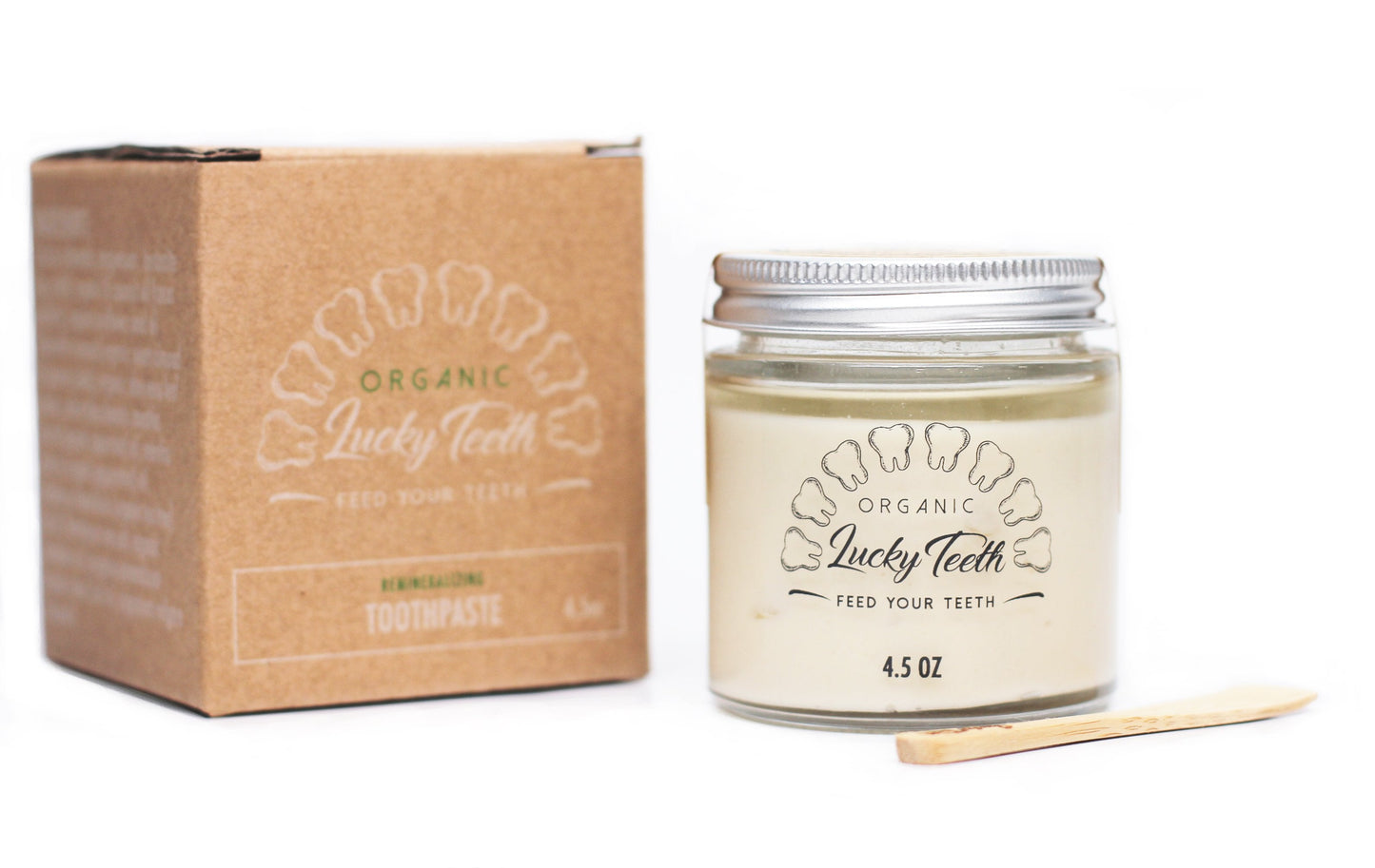 Organic Remineralizing Toothpaste in Glass Jar - Fluoride Free Toothpaste