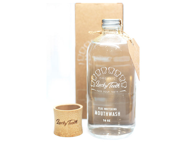 Organic Whitening Mouthwash in Glass Bottle - Natural Mouthwash -