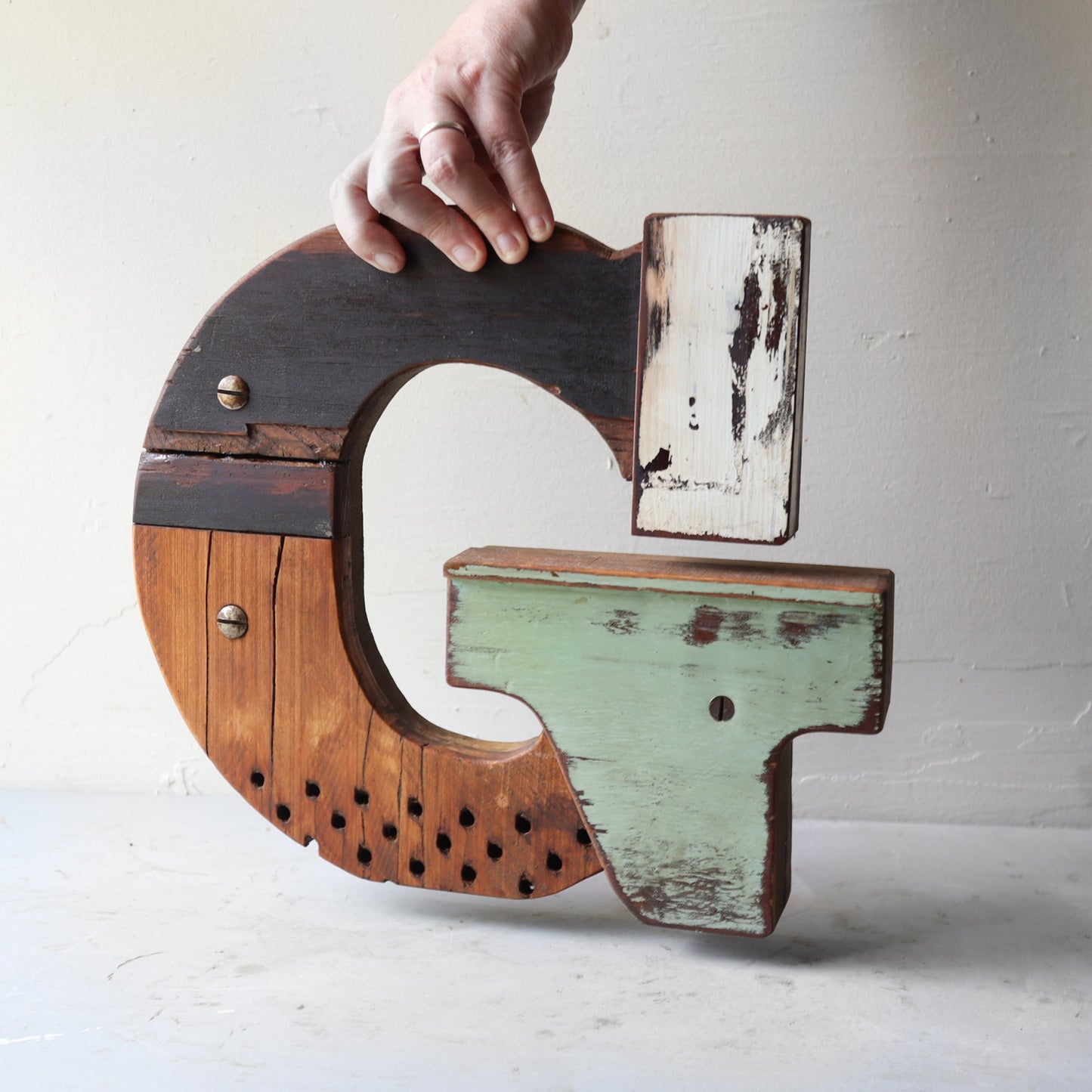 Reclaimed Wooden Letters