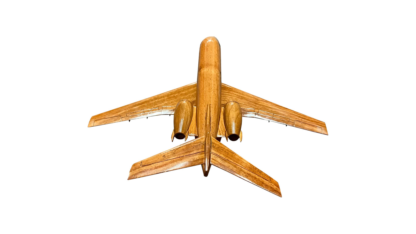 Hawker 4000 Mahogany Wood Desktop Airplane Model