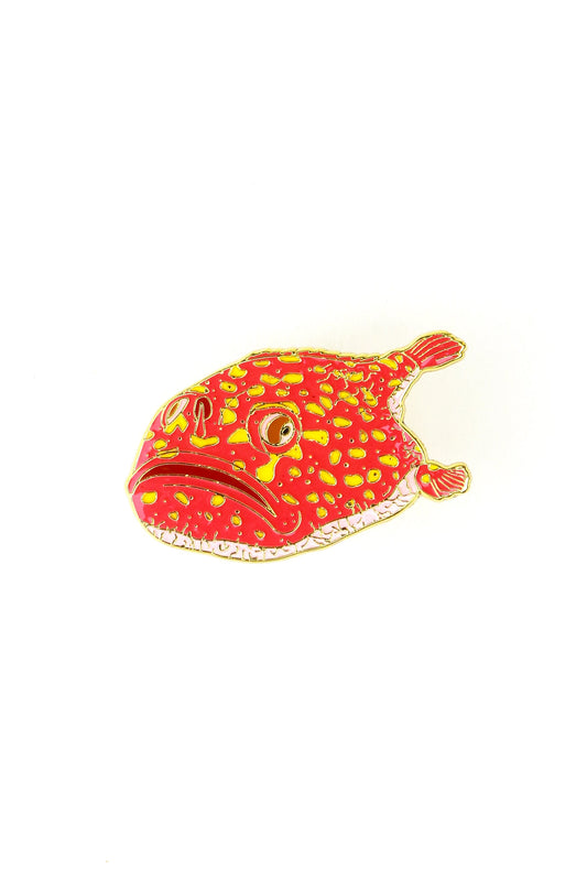 Abe’s Deepsea Toad Enamel Pin (Chaunax abei)
