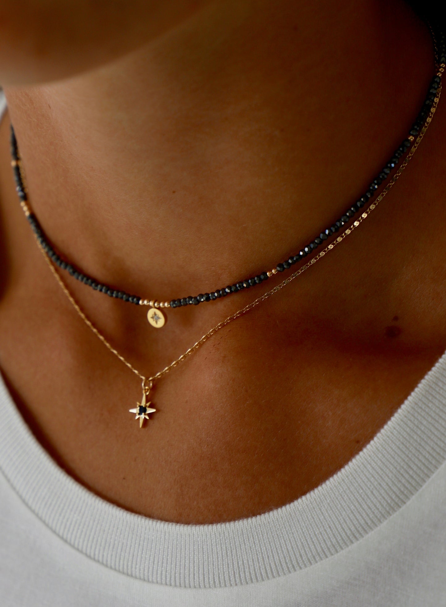 BEADED STAR MEDALLION NECKLACE - Concordia Style Boutique