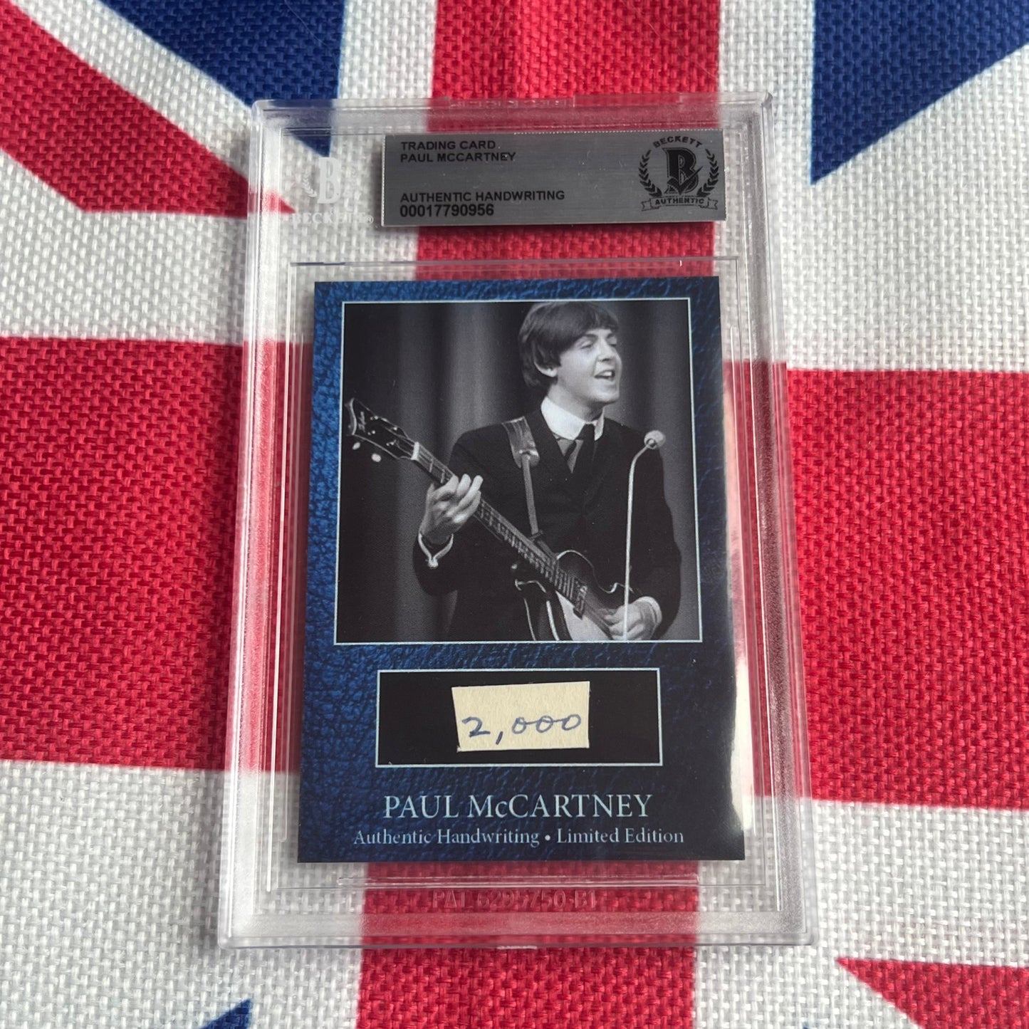 Paul McCartney Beckett Encapsulated Handwriting Removed From His Highschool Notebook