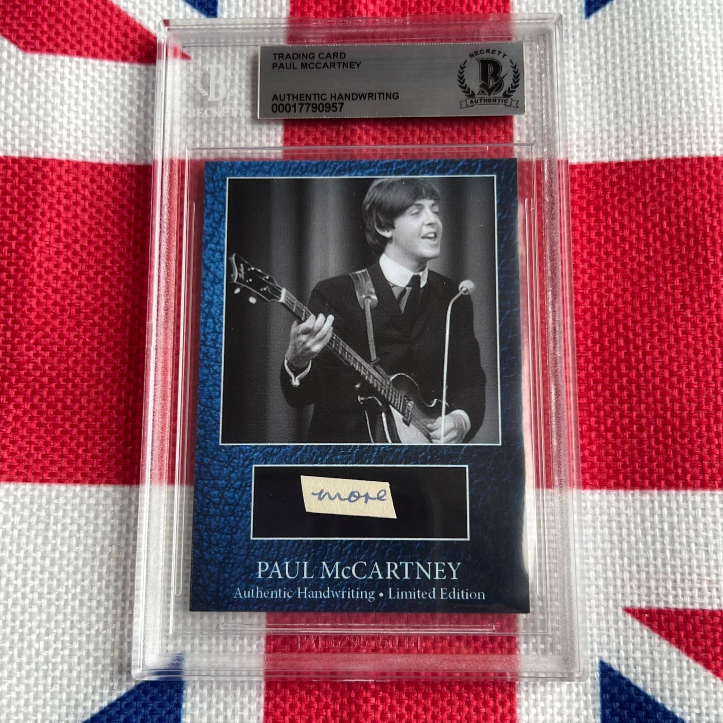 Paul McCartney Beckett Encapsulated Handwriting Removed From His Highschool Notebook