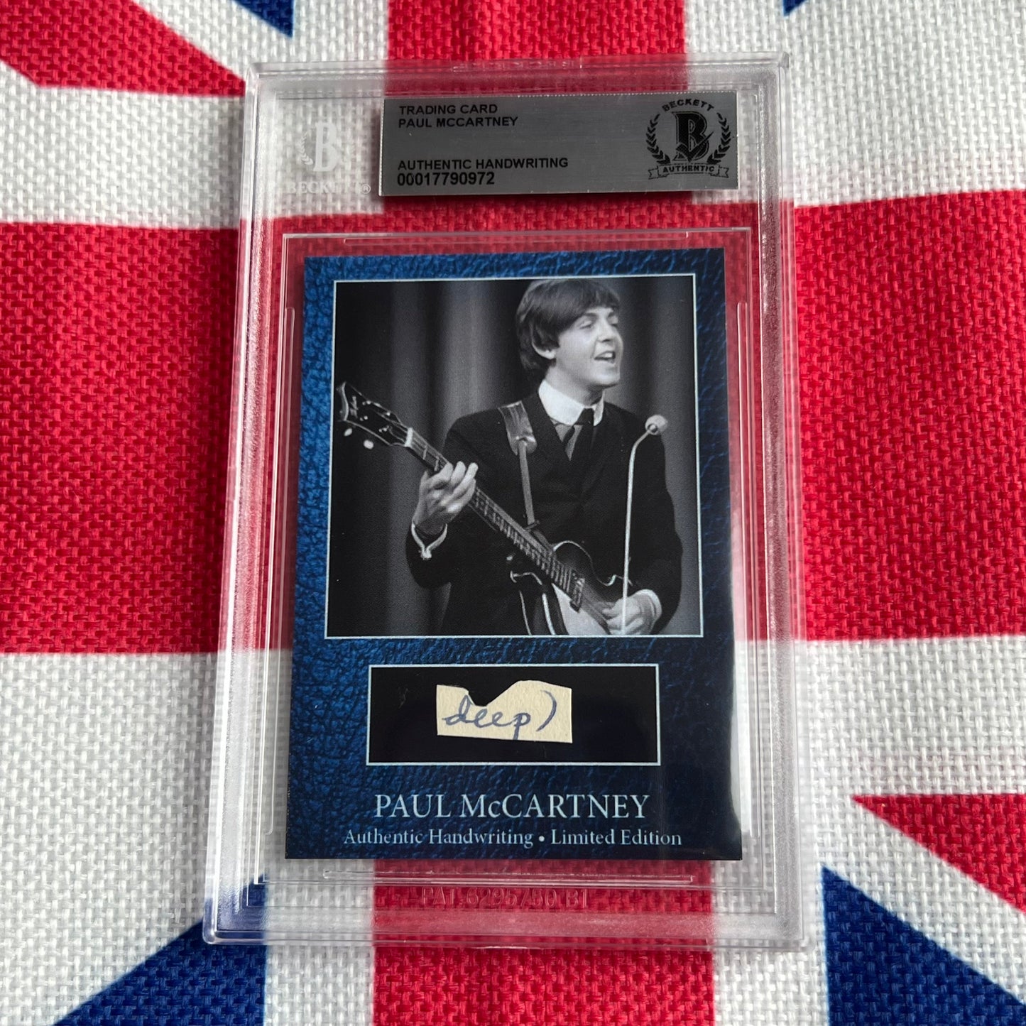 Paul McCartney Beckett Encapsulated Handwriting Removed From His Highschool Notebook