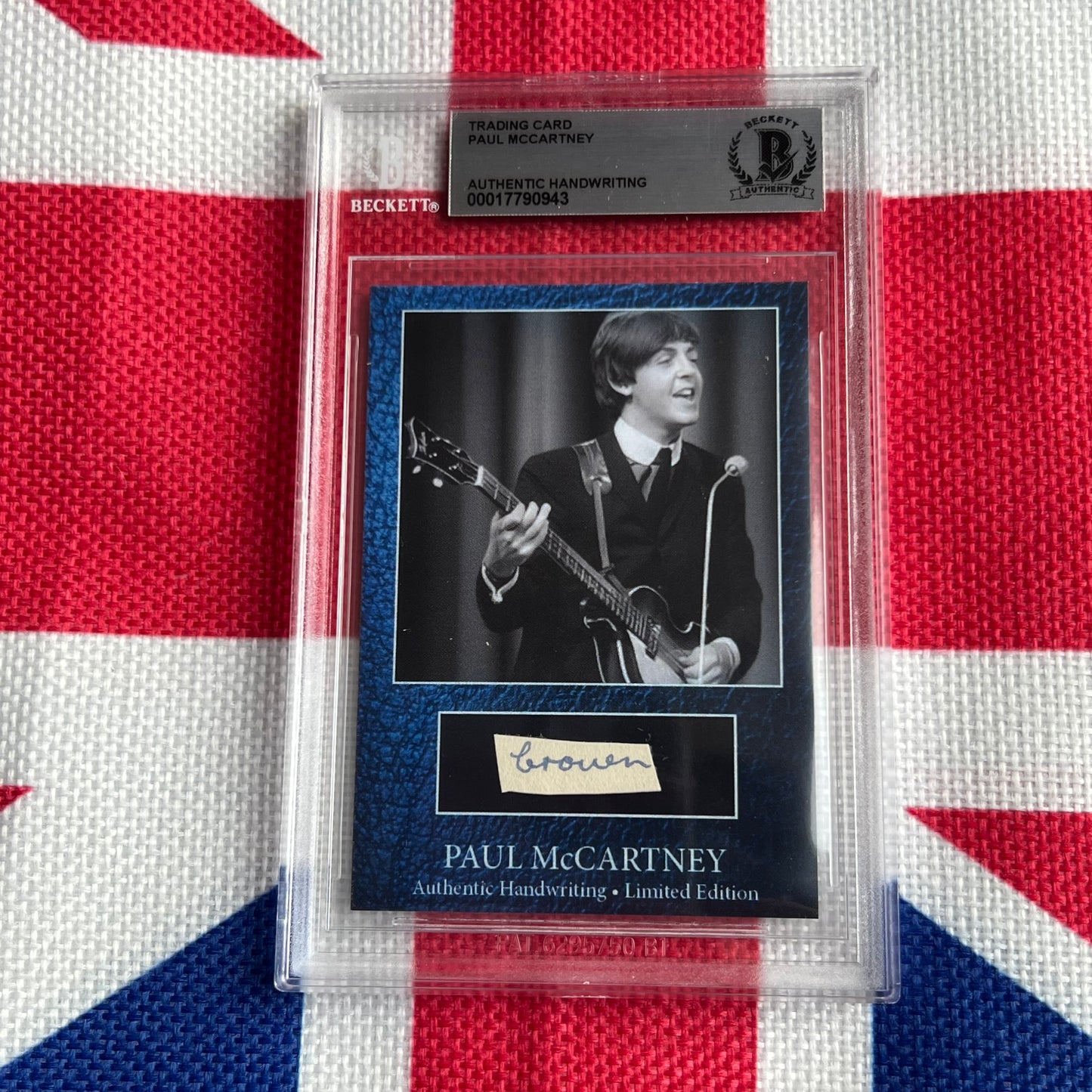 Paul McCartney Beckett Encapsulated Handwriting Removed From His Highschool Notebook