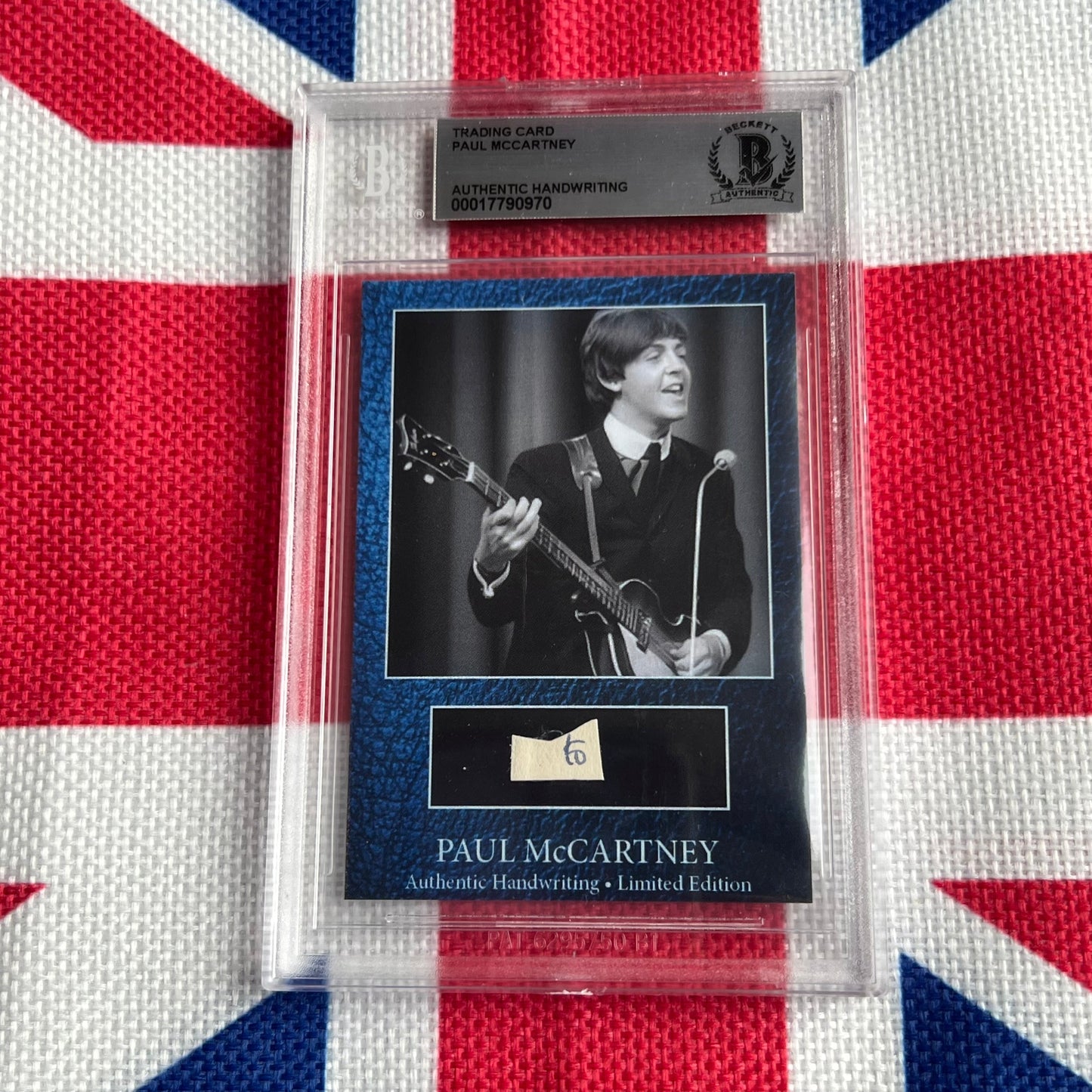 Paul McCartney Beckett Encapsulated Handwriting Removed From His Highschool Notebook