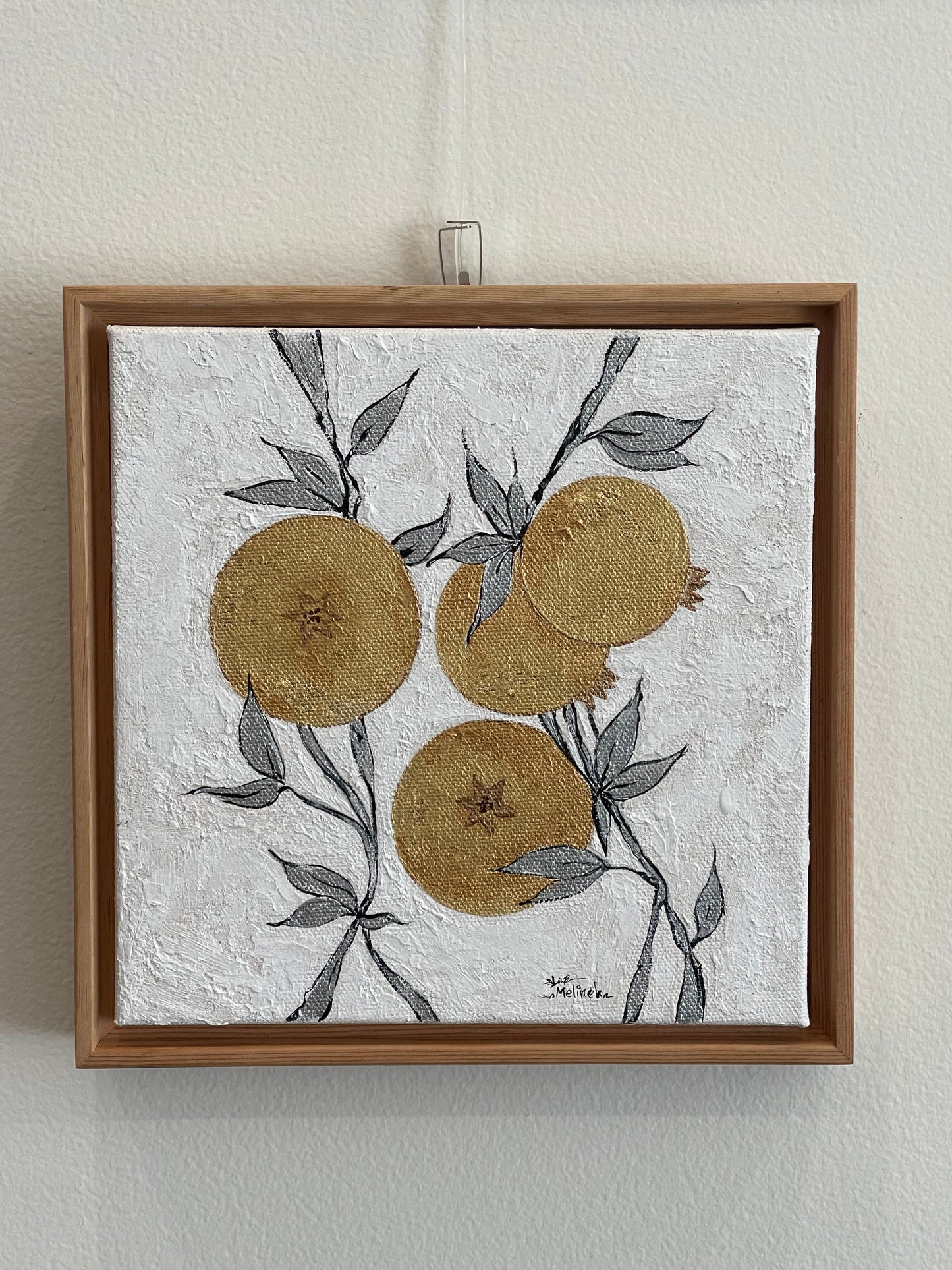 Golden Pomegranates-II Painting