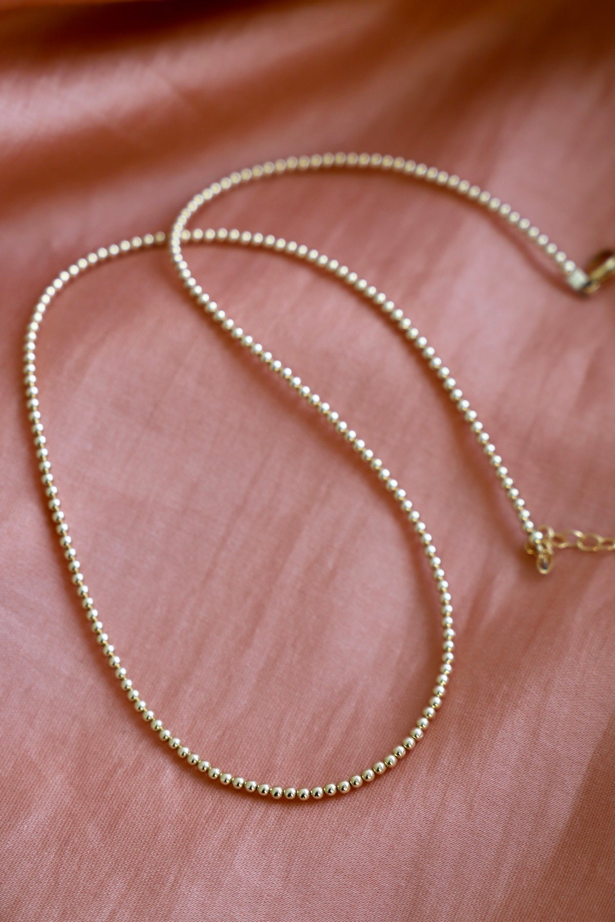 GOLD FILLED BEADED CHAIN - Concordia Style Boutique
