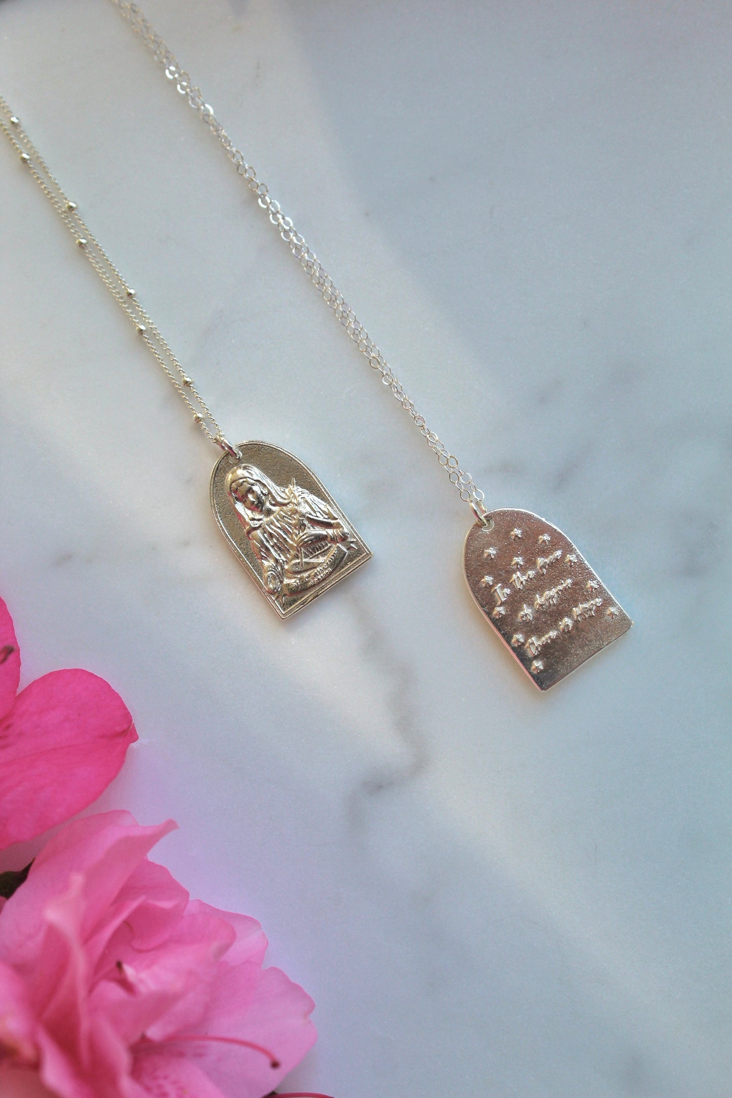 St. Catherine of Sweden Necklace in Sterling Silver