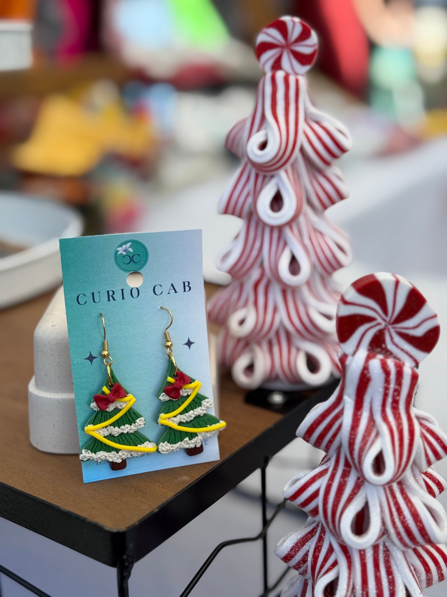 Christmas Trees - Polymer Clay Earrings