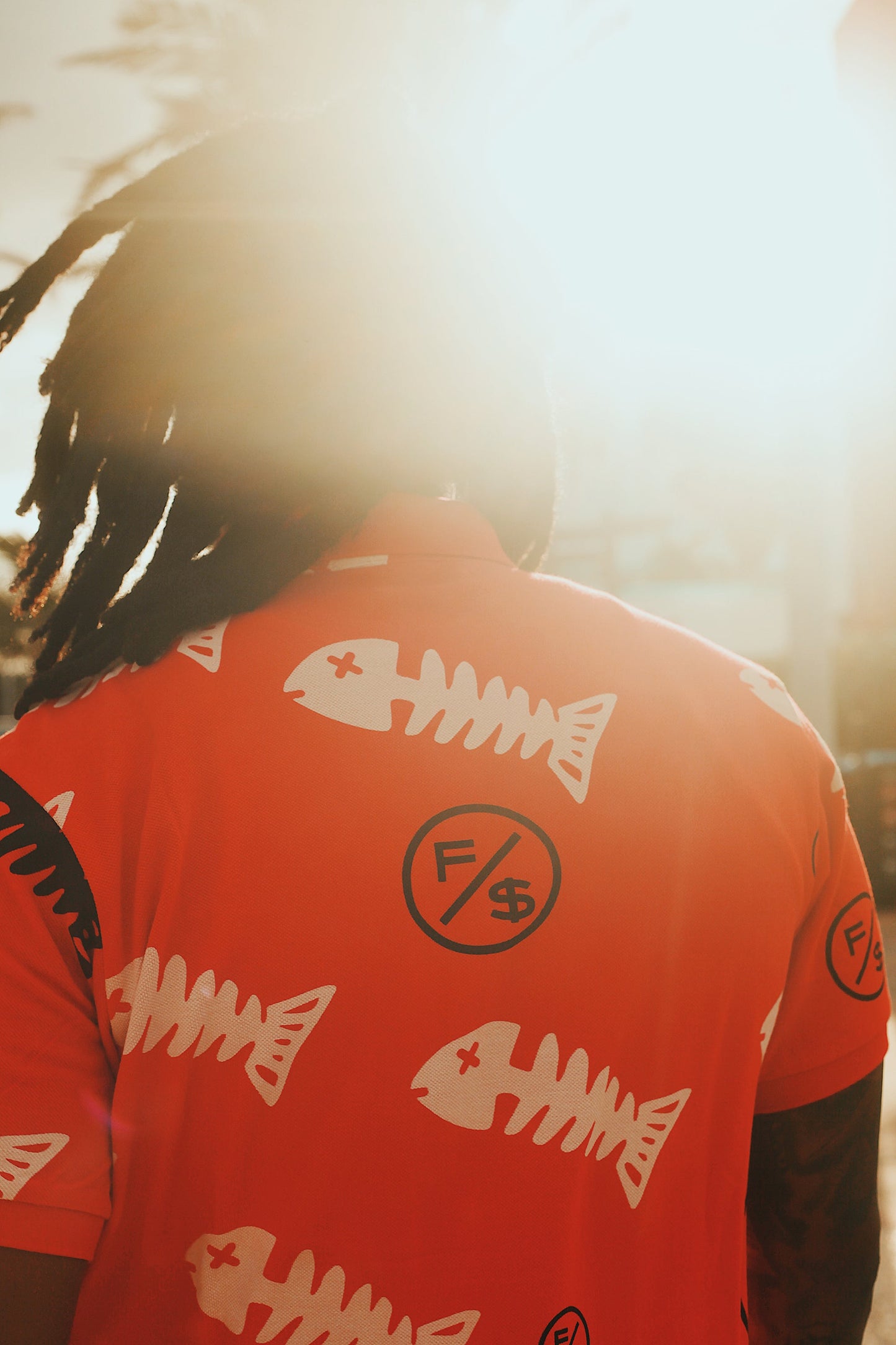 Fishscale Polo (Red) - Concordia Style Boutique