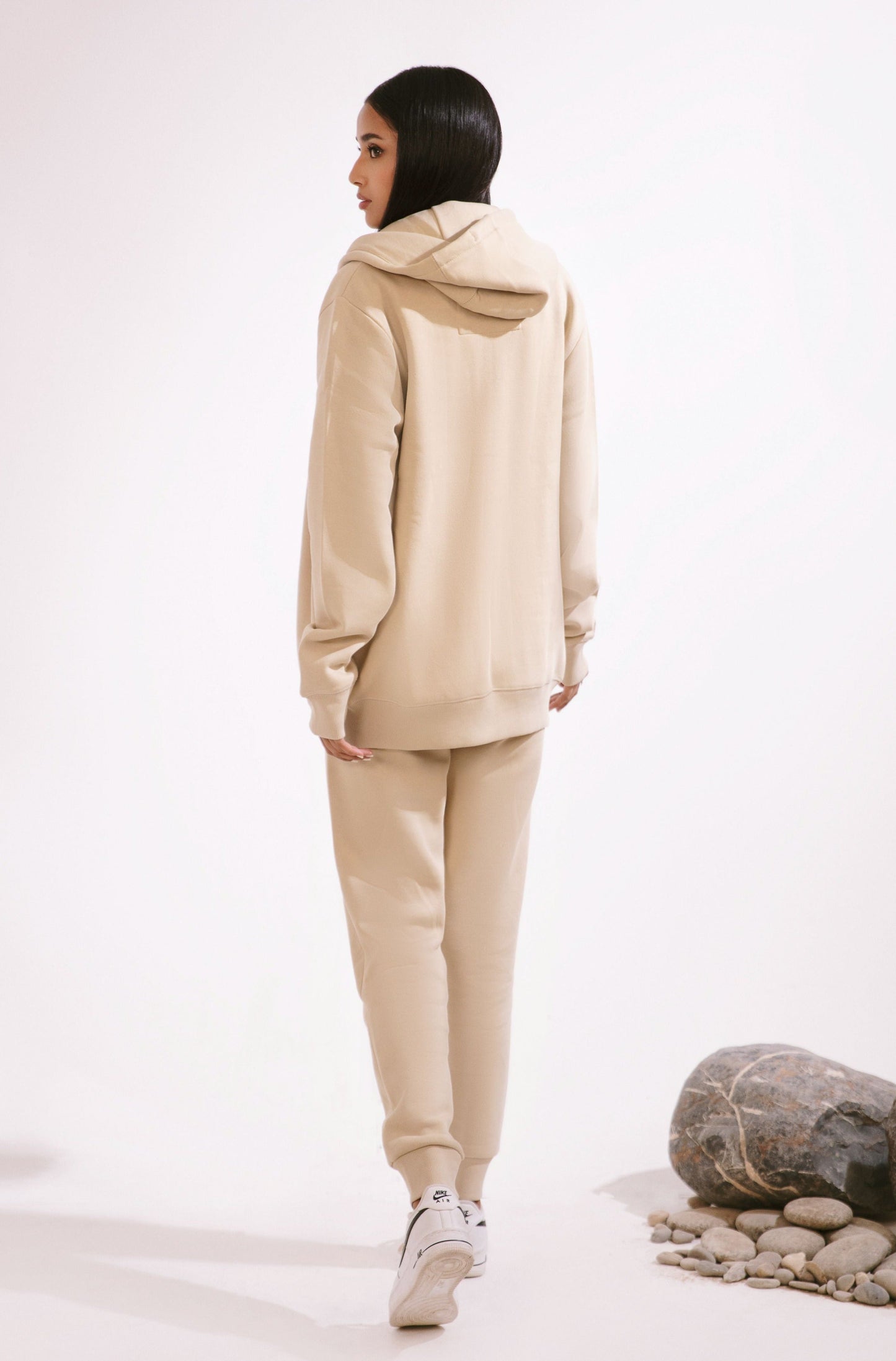 Zipper Hoodie - French Vanilla - Concordia Style Boutique