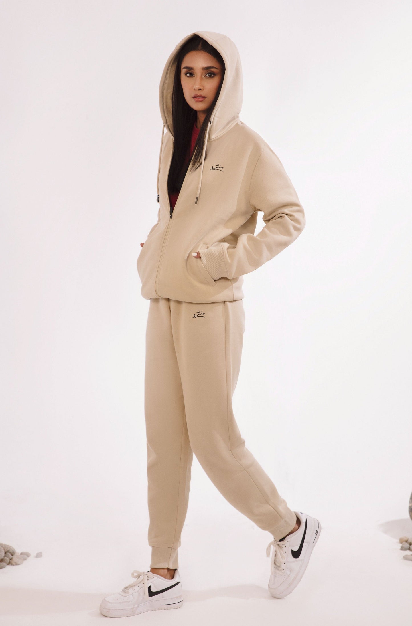 Zipper Hoodie - French Vanilla - Concordia Style Boutique