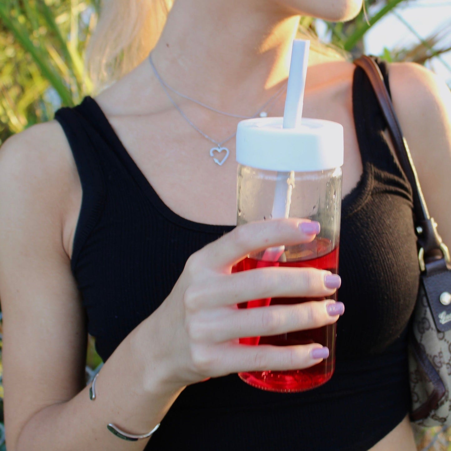 Straw Lids for Original Series Glass Bottles, 16oz size