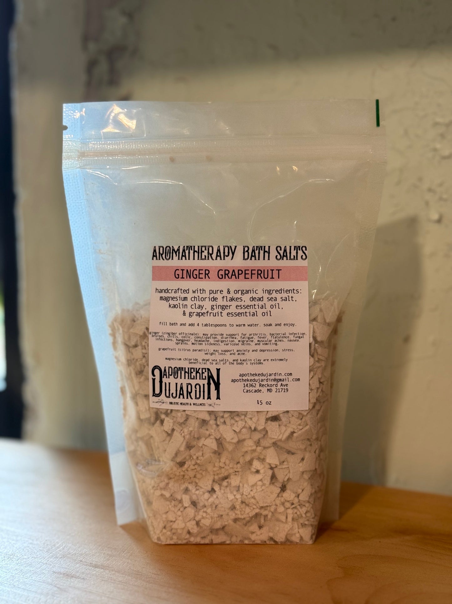 Aromatherapy Bath Salts- Ginger Grapefruit