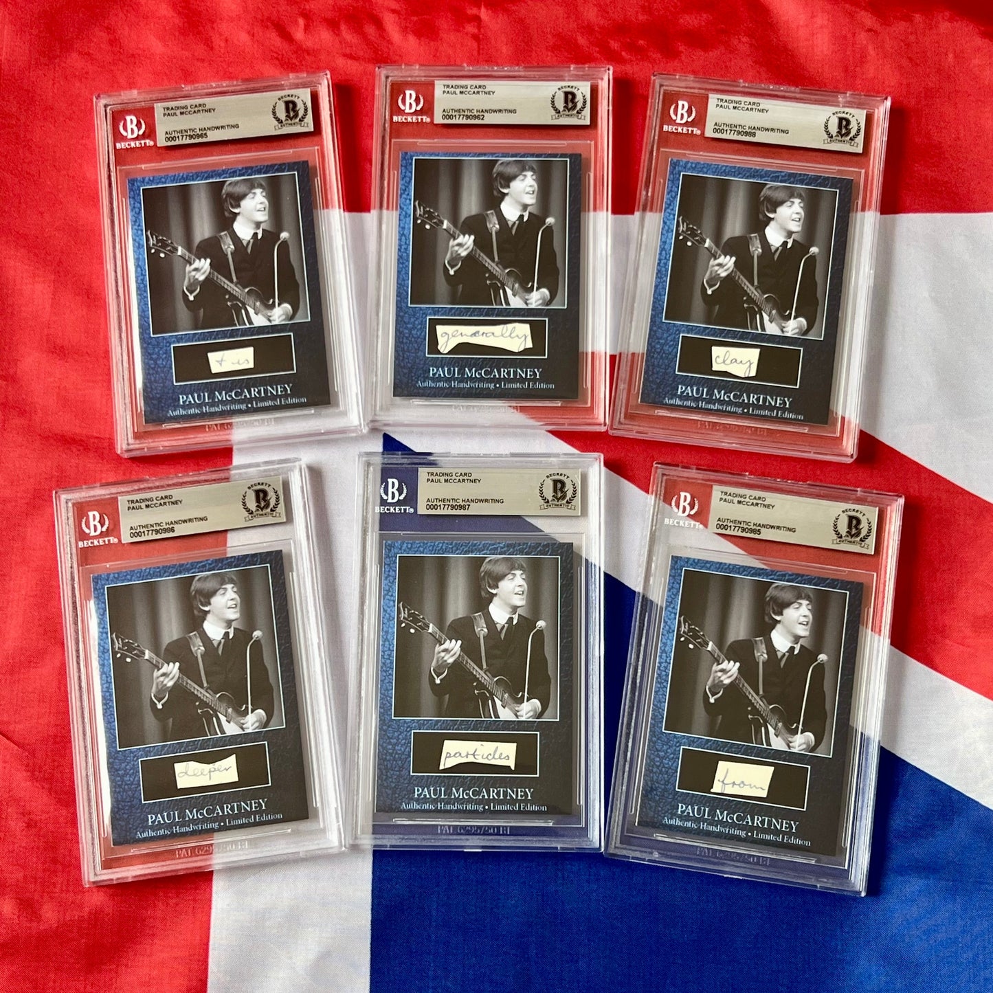 Paul McCartney Beckett Encapsulated Handwriting Removed From His Highschool Notebook