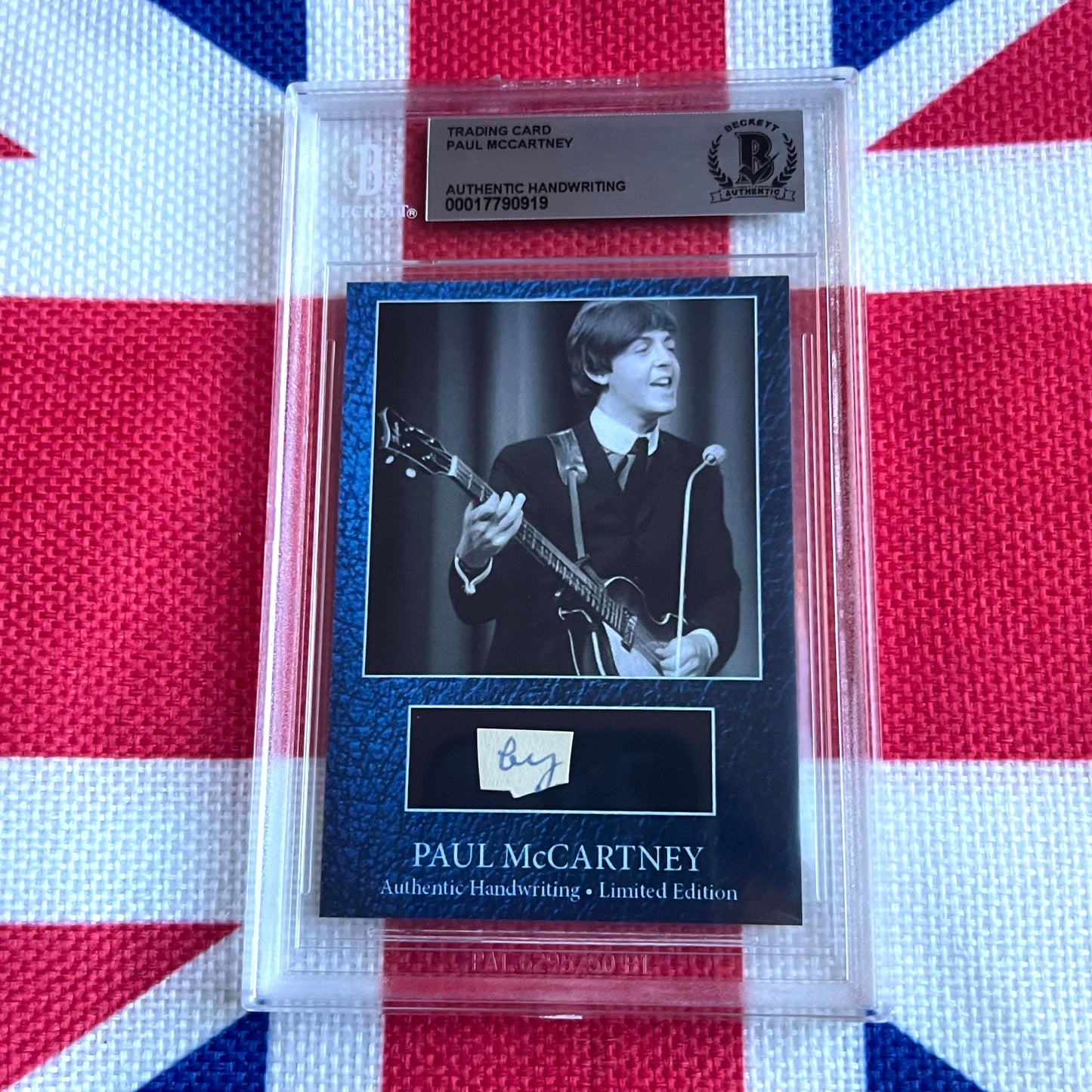 Paul McCartney Beckett Encapsulated Handwriting Removed From His Highschool Notebook