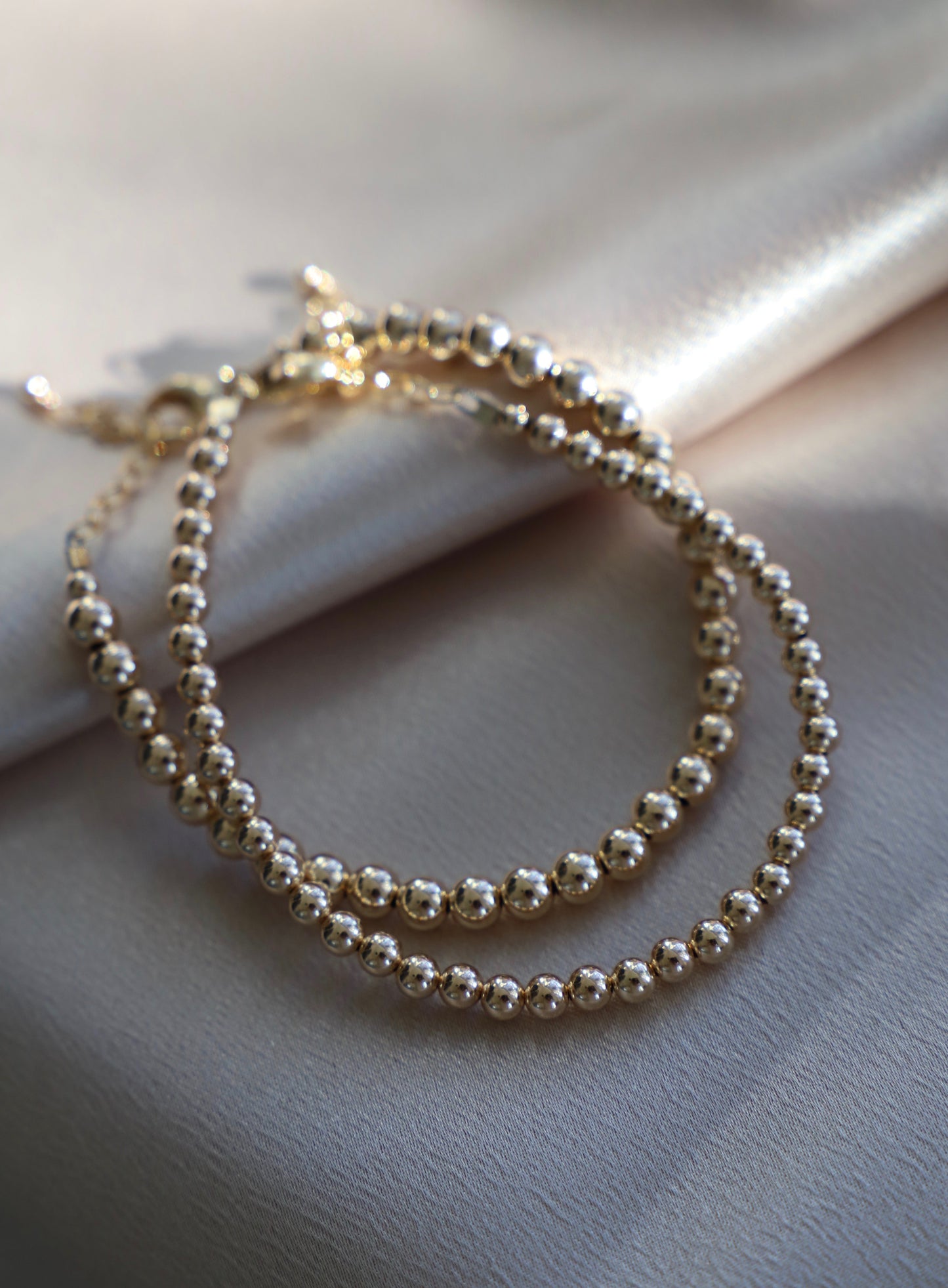 GOLD FILLED BEADED BRACELETS - Concordia Style Boutique
