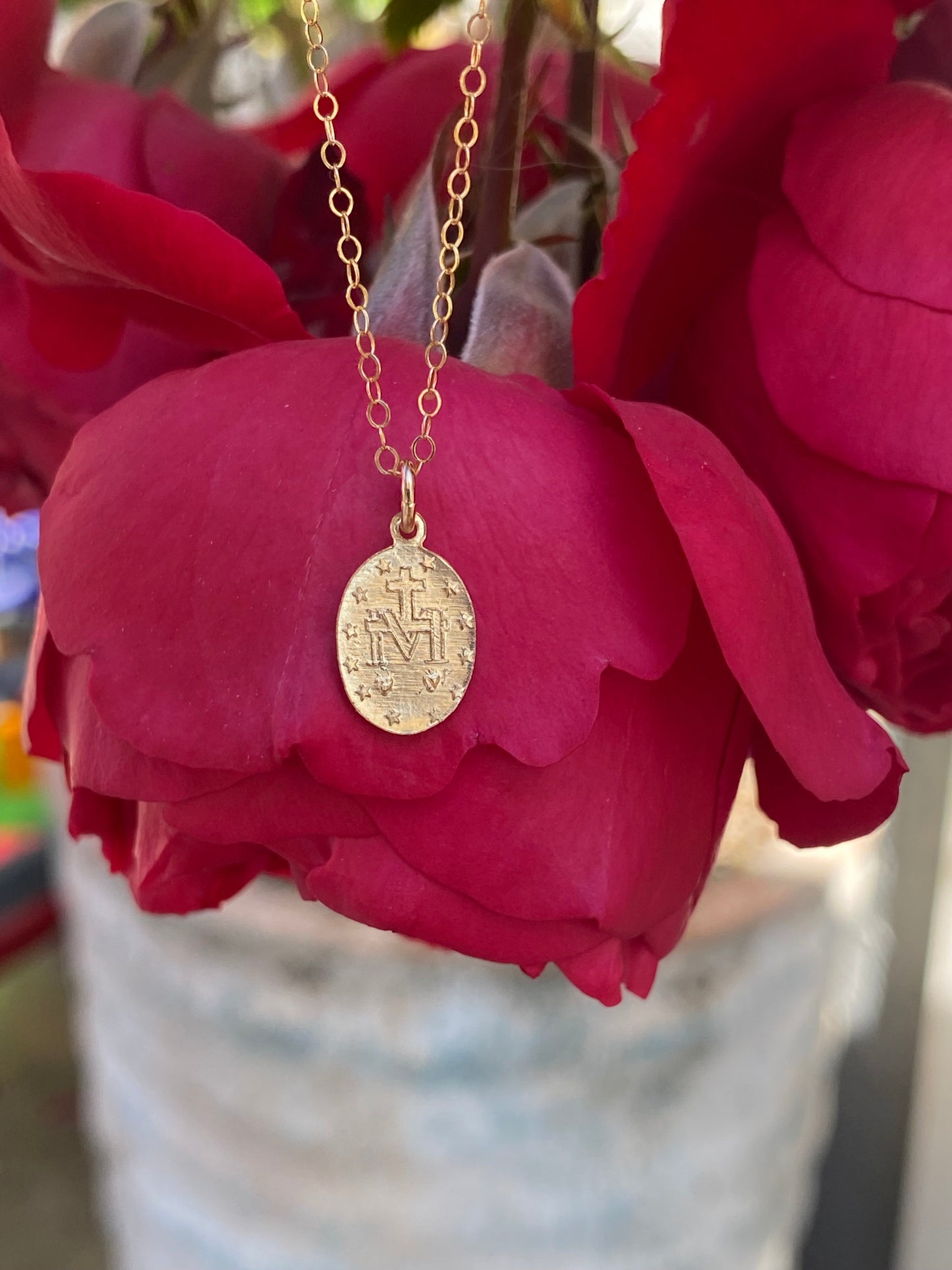 Dainty Miraculous Medal Necklace
