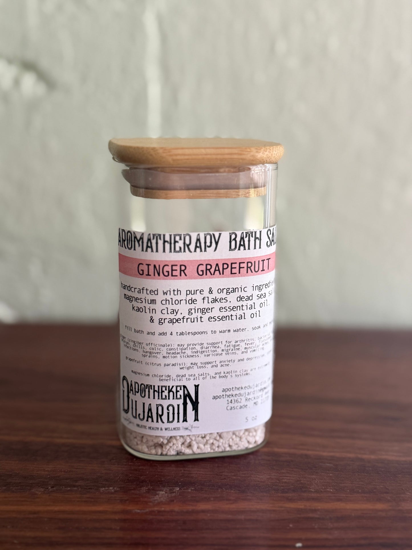 Aromatherapy Bath Salts- Ginger Grapefruit