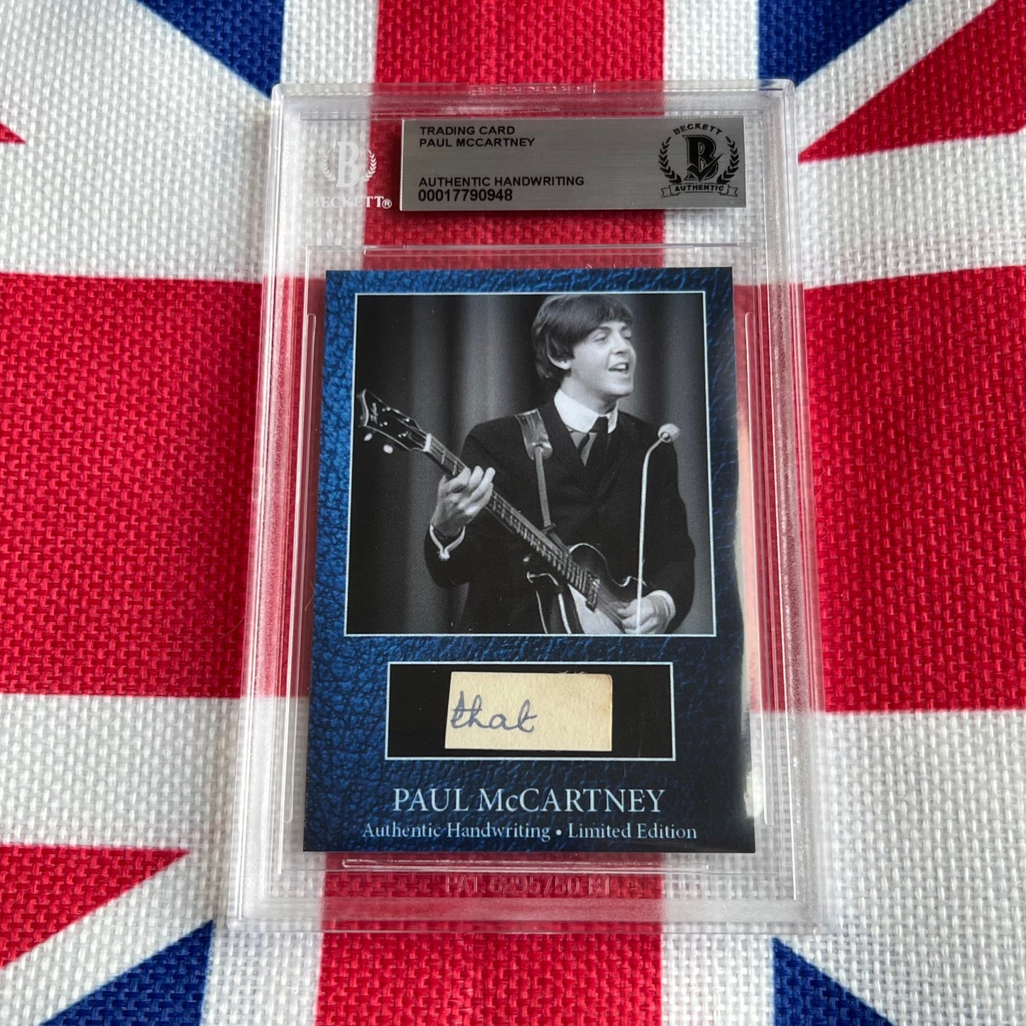 Paul McCartney Beckett Encapsulated Handwriting Removed From His Highschool Notebook
