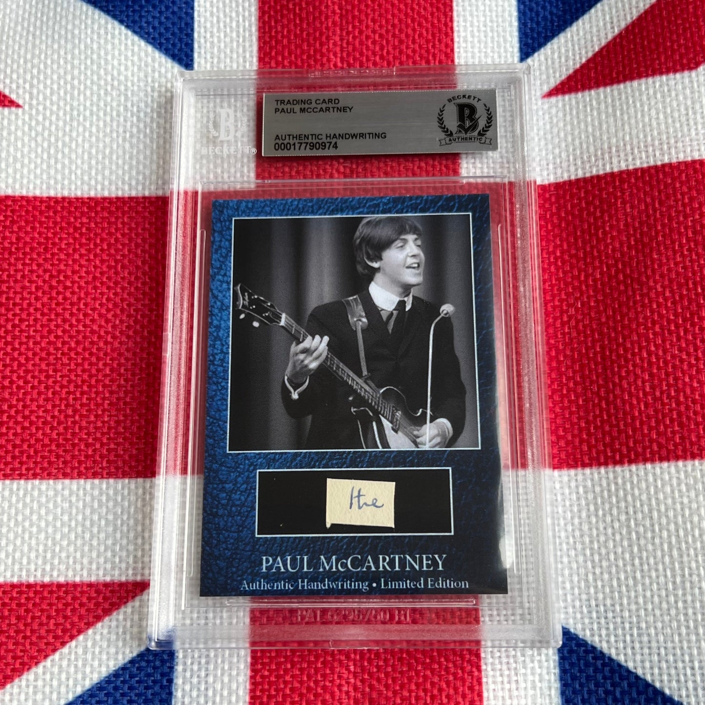 Paul McCartney Beckett Encapsulated Handwriting Removed From His Highschool Notebook