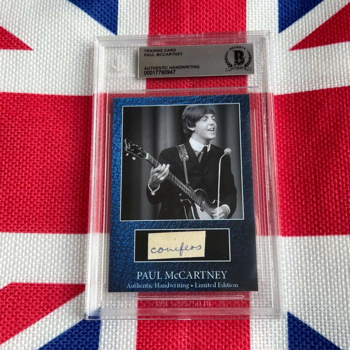 Paul McCartney Beckett Encapsulated Handwriting Removed From His Highschool Notebook
