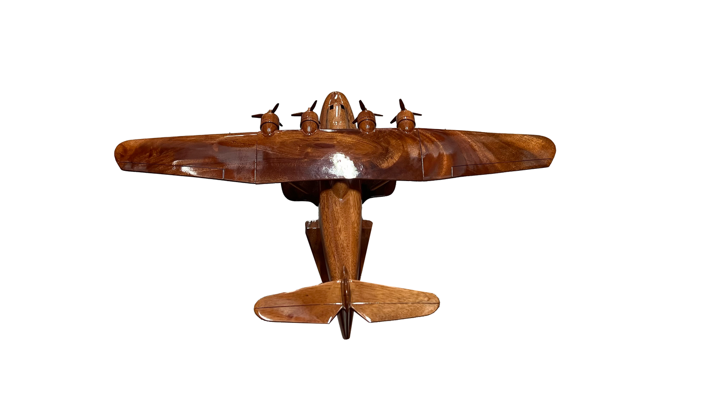 M-130 China Clipper Mahogany Wood Desktop Airplane Model