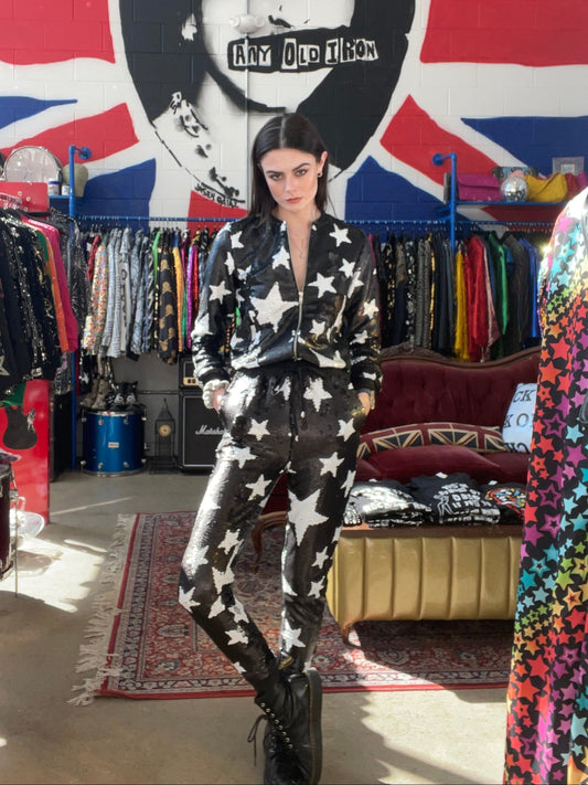 "Any Old  Iron" - Sparkle Star Joggers - Premium Clothing from Any Old Iron - Just $195! Shop now at Concordia Style Boutique