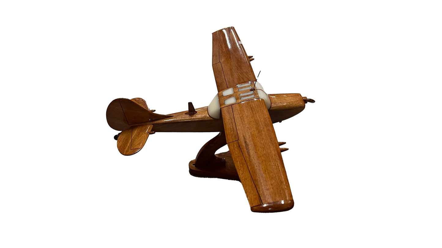 L19 Birddog Mahogany Wood Desktop Airplane Model