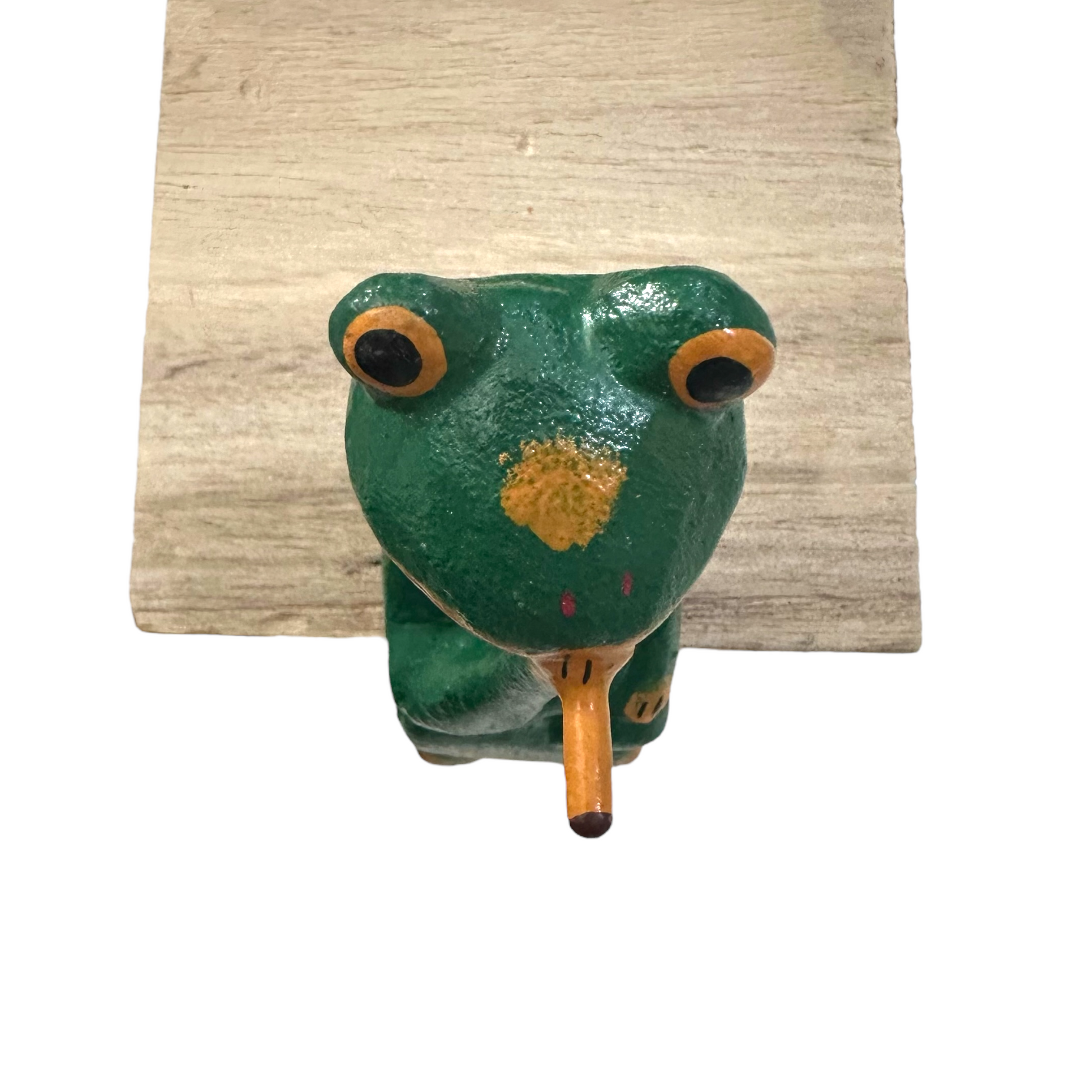 Shelf Sitting Wooden Frog Figurine Decoration - Concordia Style Boutique